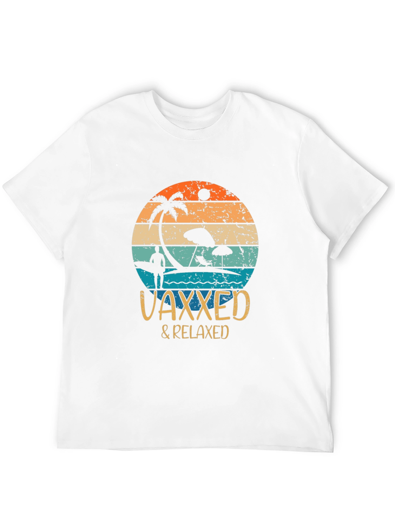 Vaxxed & Relaxed Graphic Tee - Summer Vacation Vibes