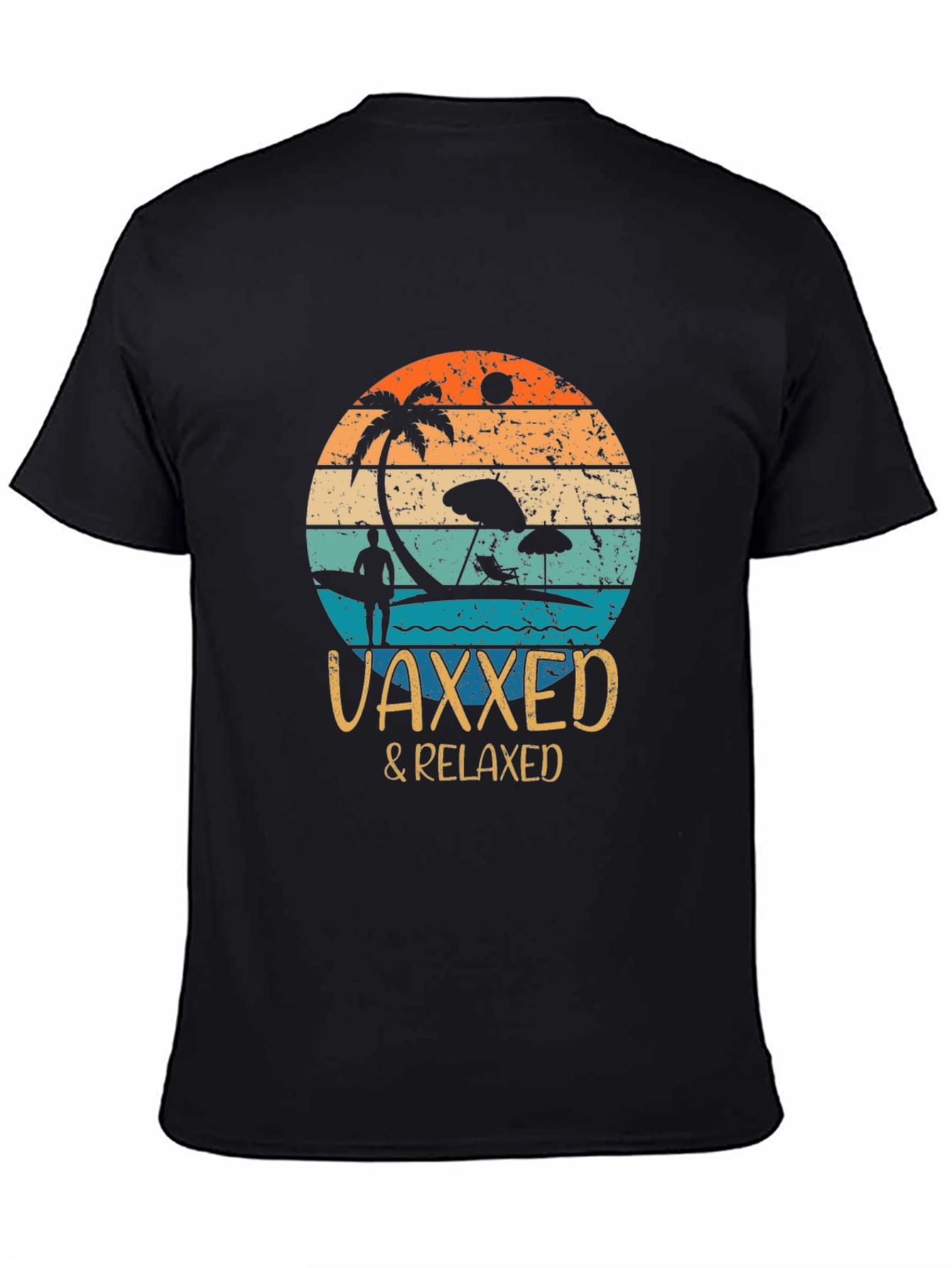 Vaxxed & Relaxed Graphic Tee - Summer Vacation Vibes