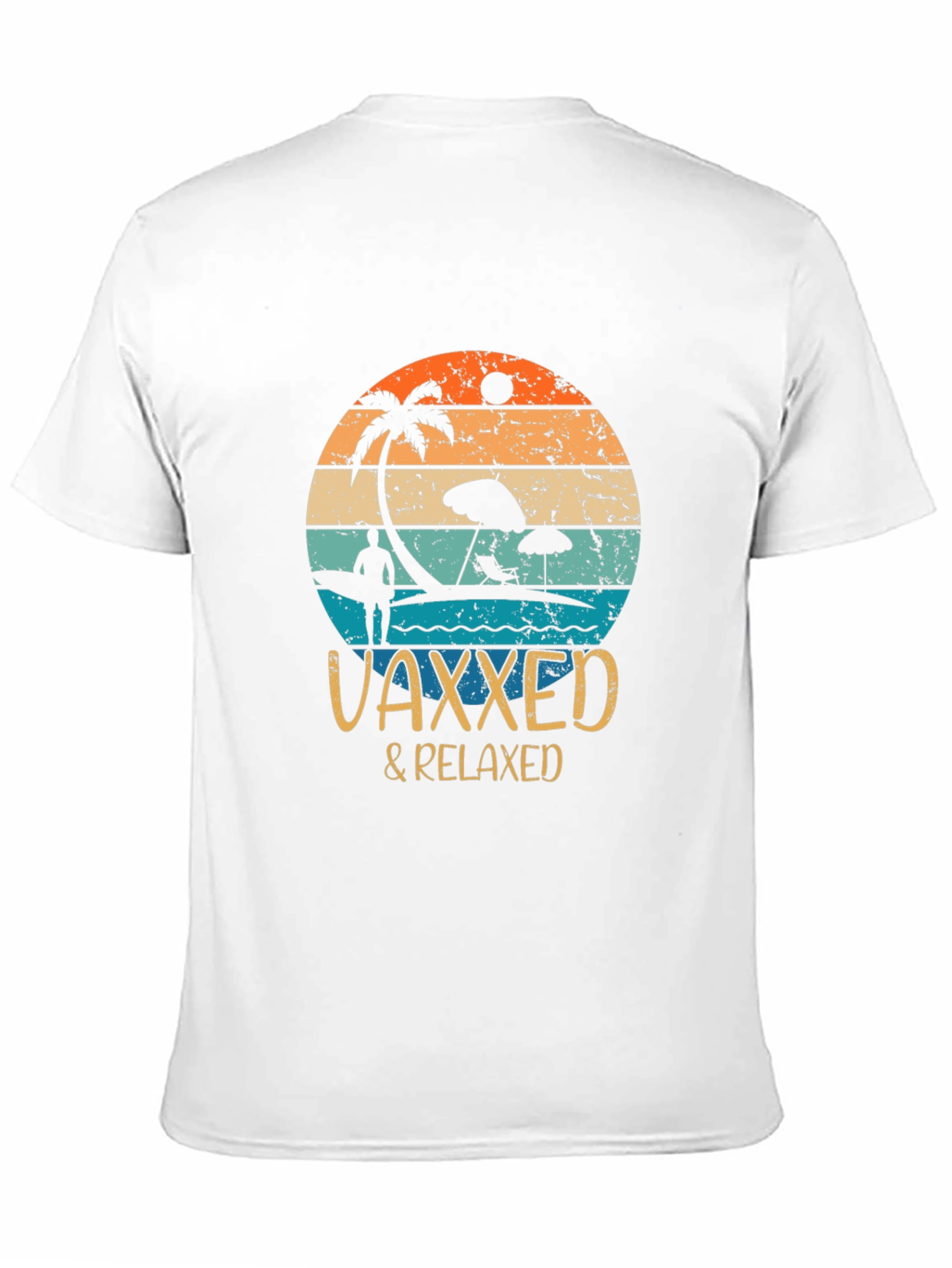 Vaxxed & Relaxed Graphic Tee - Summer Vacation Vibes