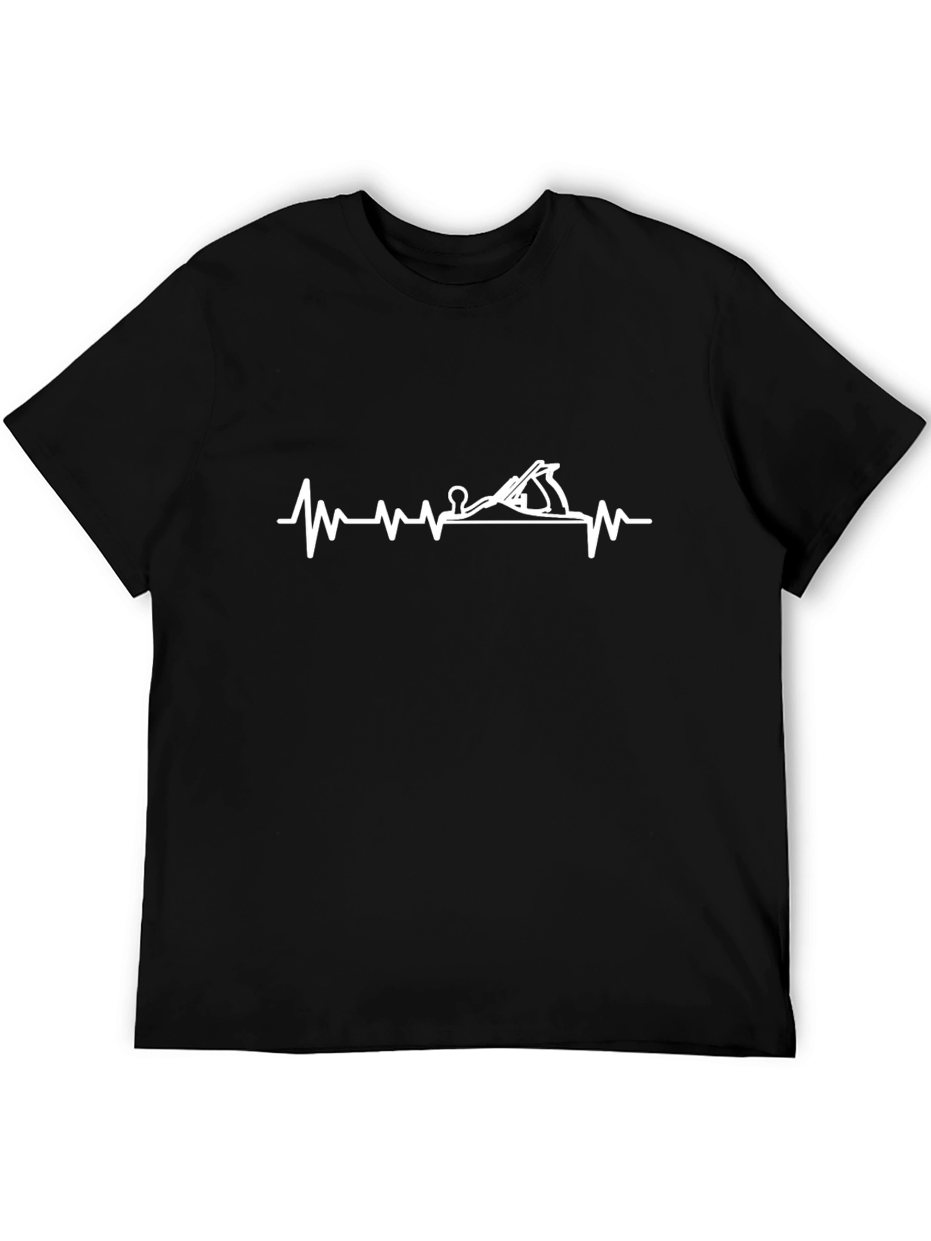 Woodworker Heartbeat T-Shirt - Black