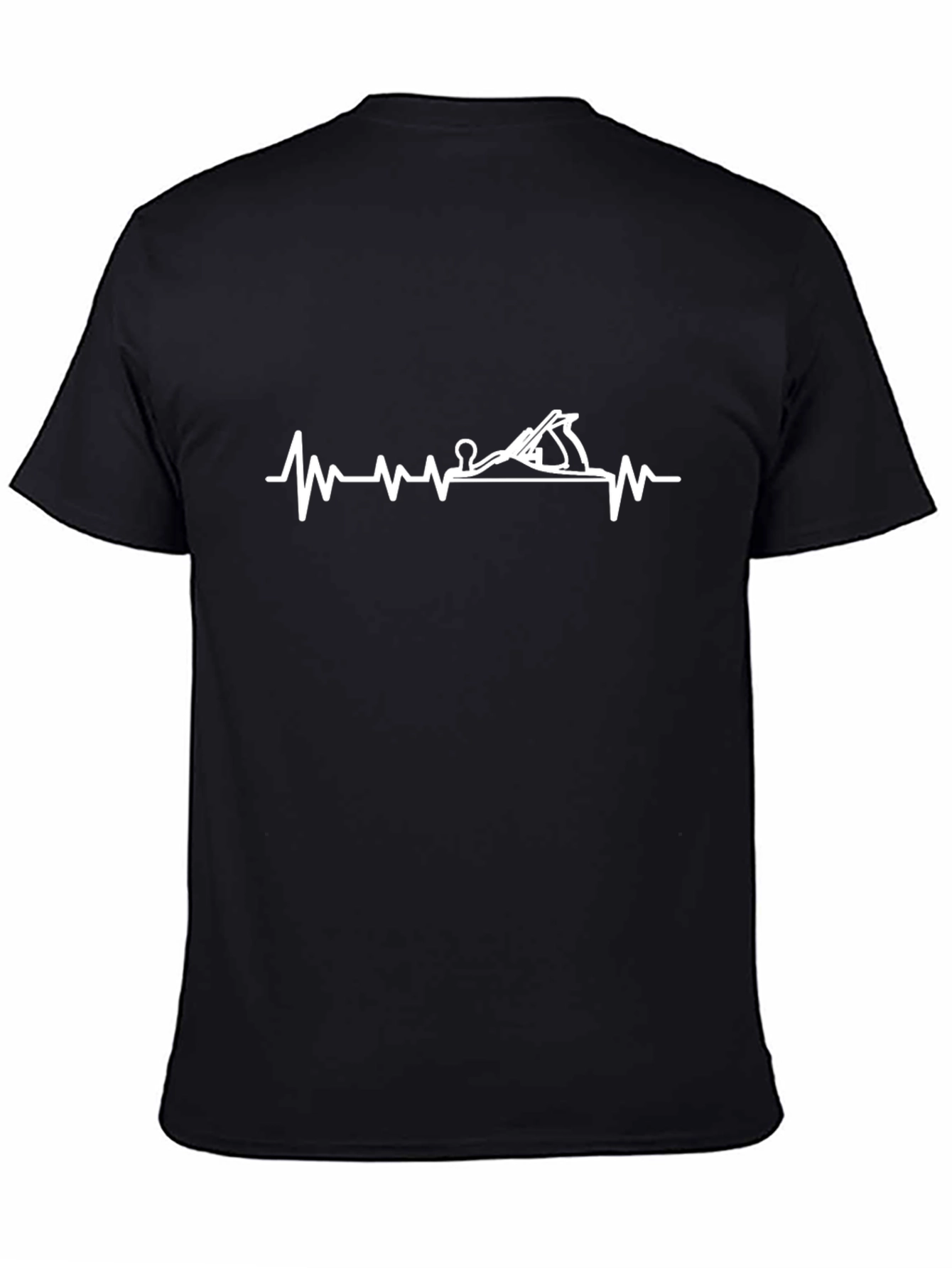 Woodworker Heartbeat T-Shirt - Black