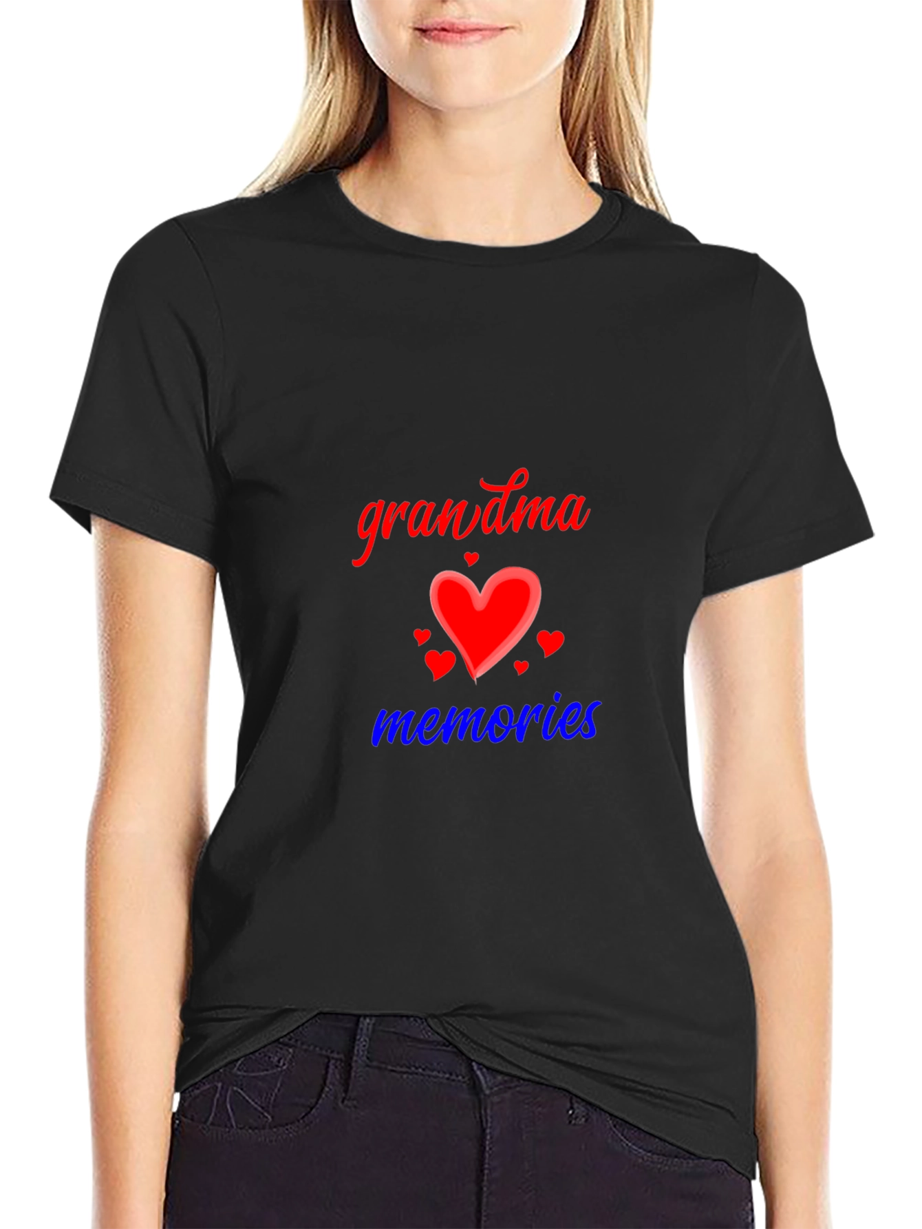 Grandma Memories Black T-Shirt