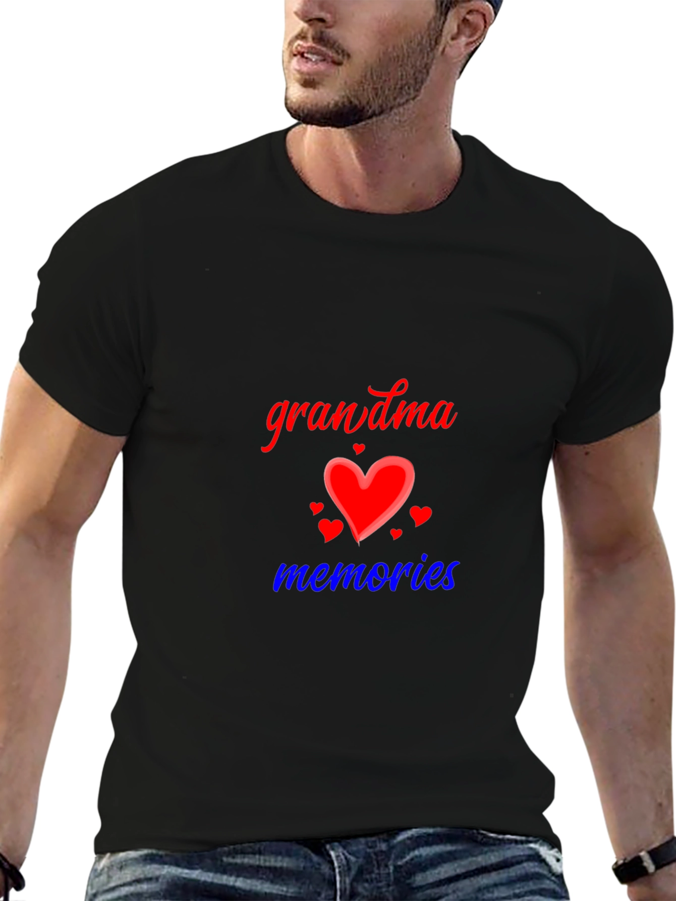 Grandma Memories Black T-Shirt