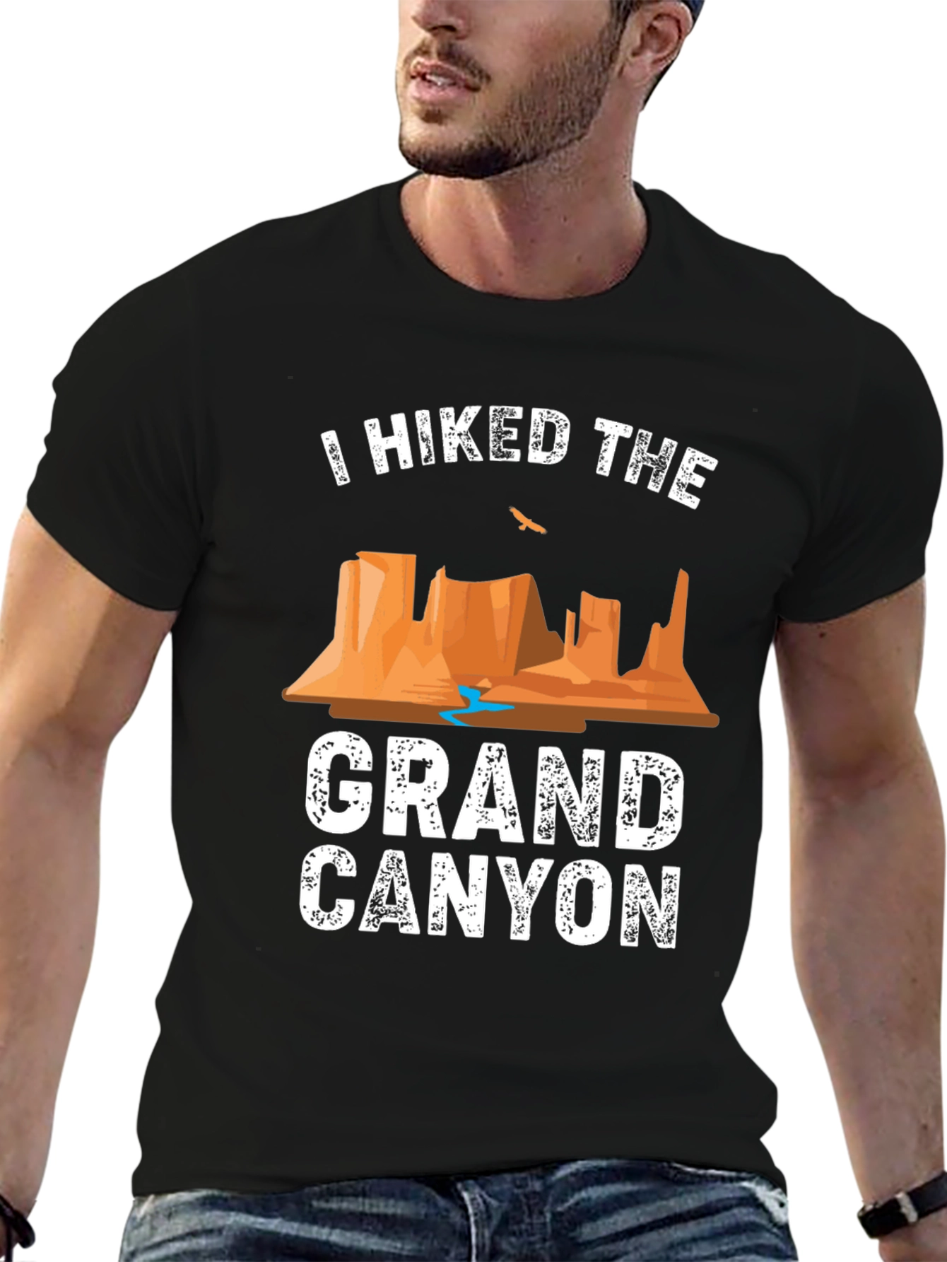 Grand Canyon Hiker Graphic Tee - Black