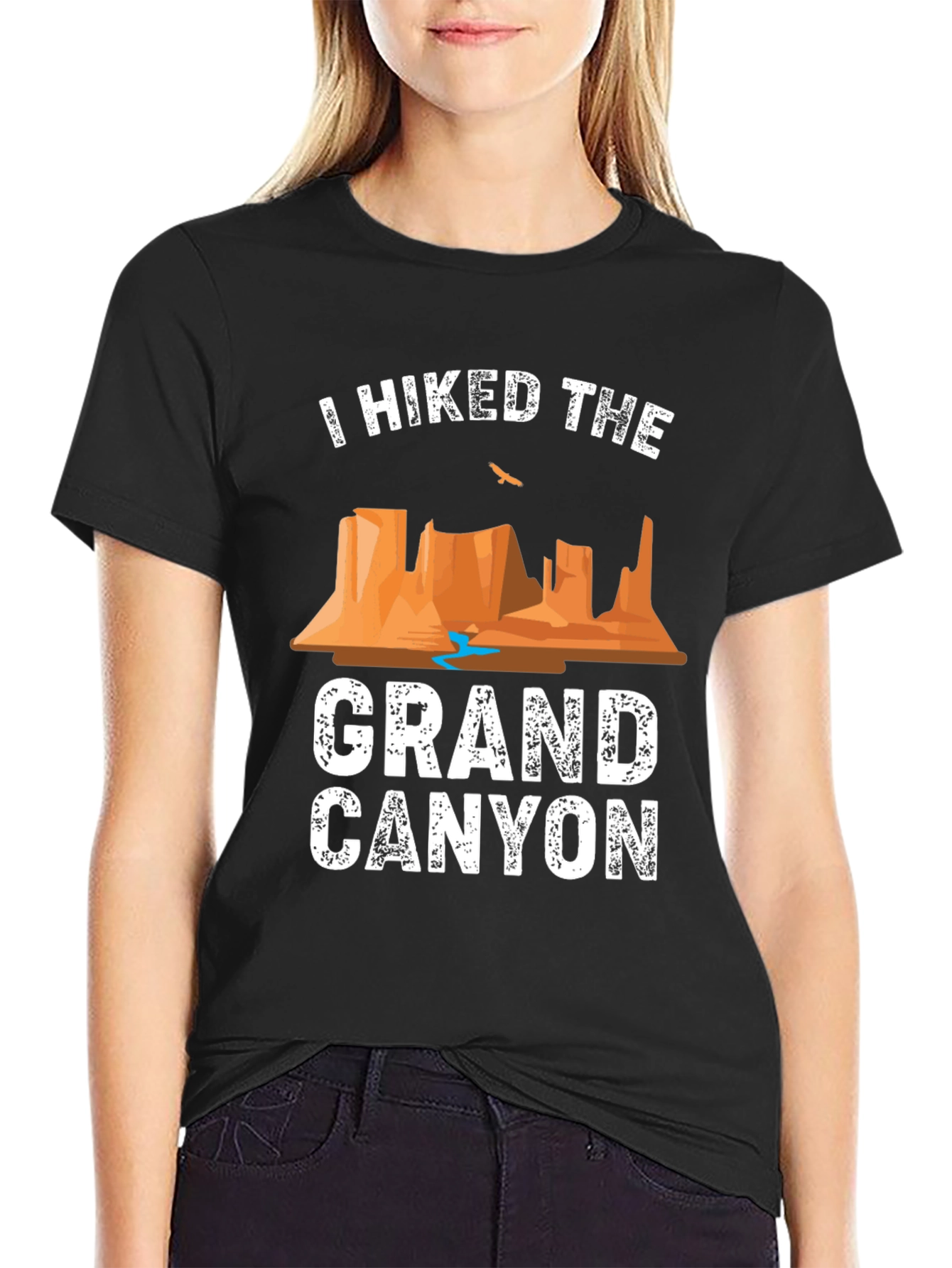 Grand Canyon Hiker Graphic Tee - Black