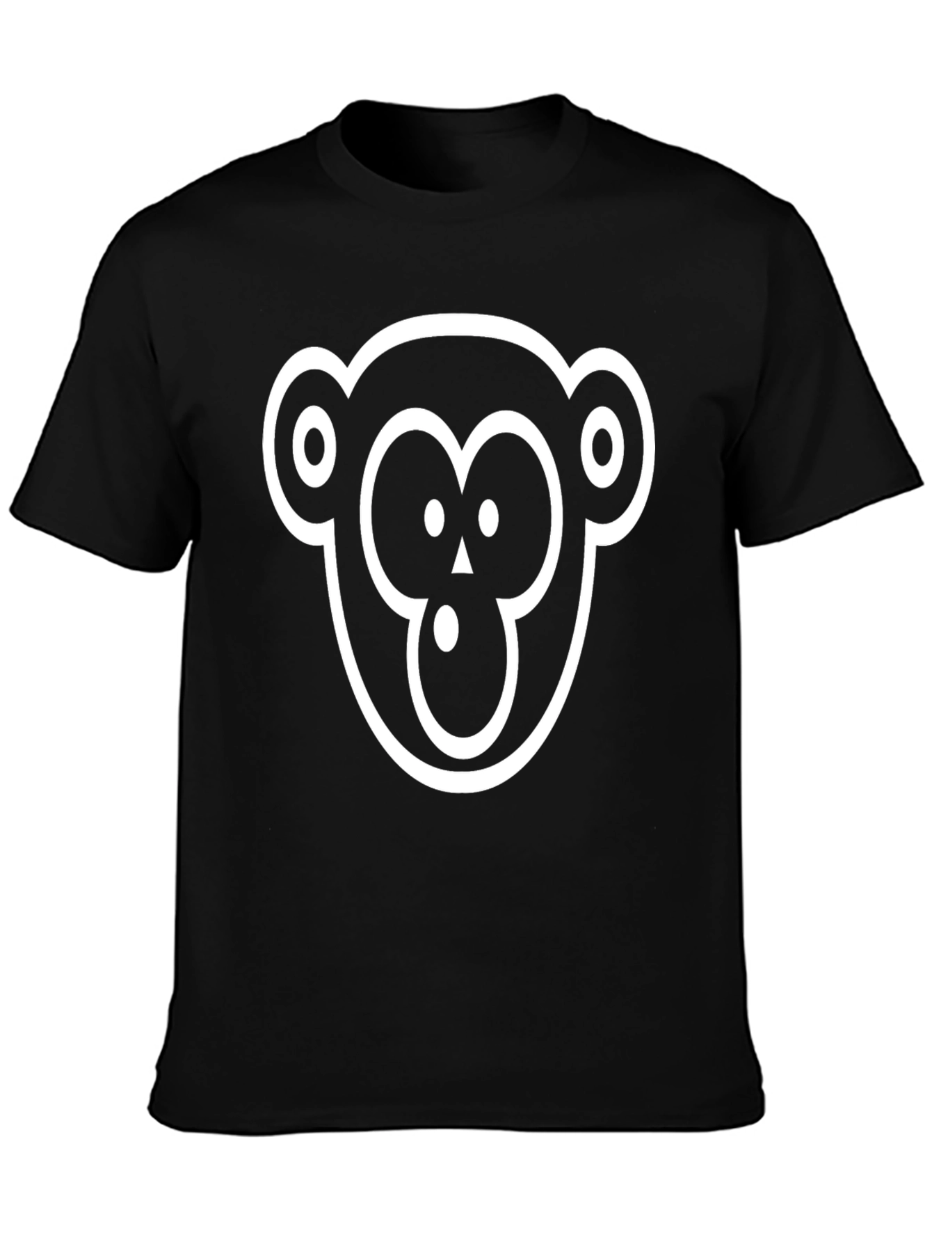 Monkey Face Graphic T-Shirt - Cool Casual Style