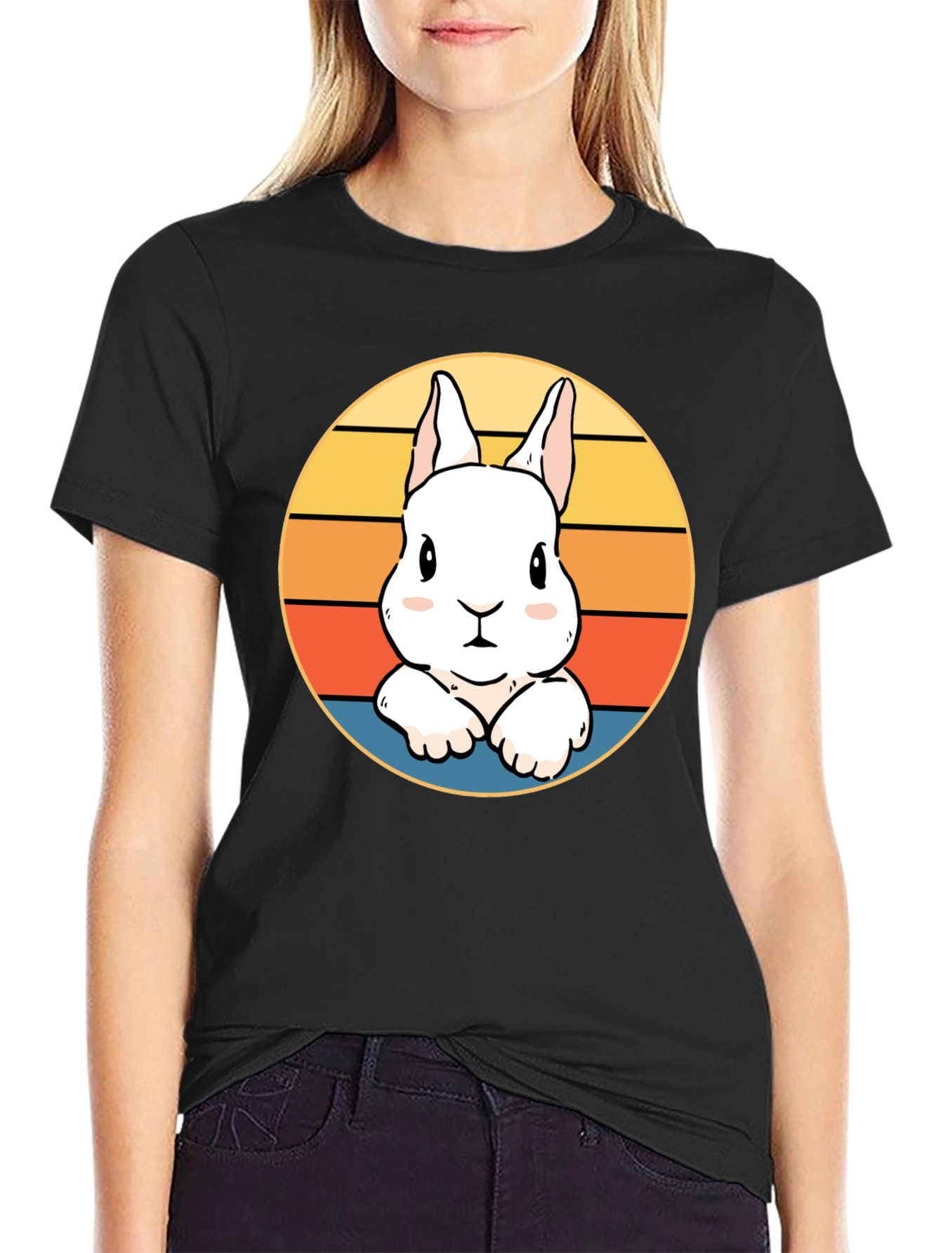 Cute Bunny Sunset T-Shirt