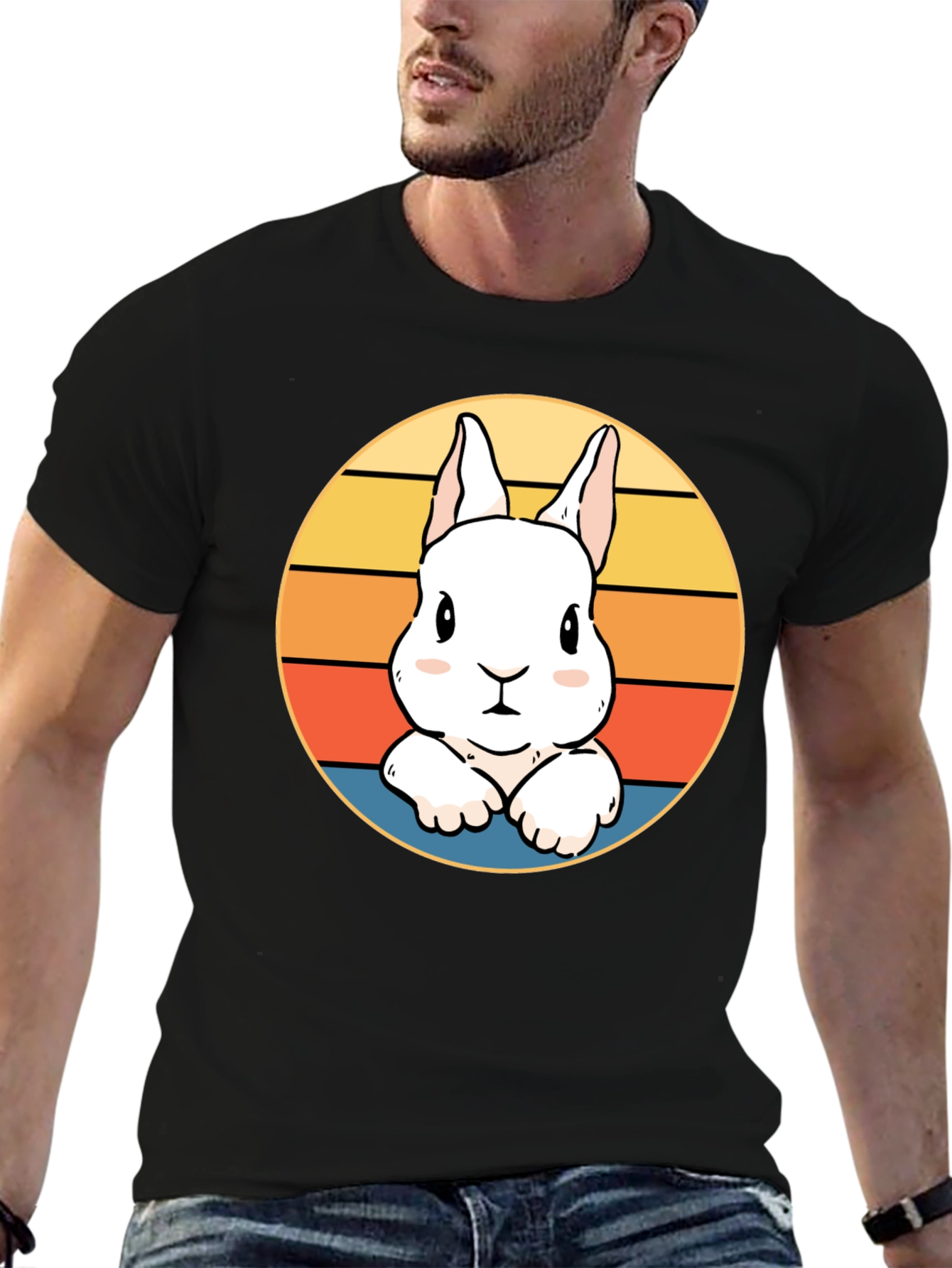 Cute Bunny Sunset T-Shirt