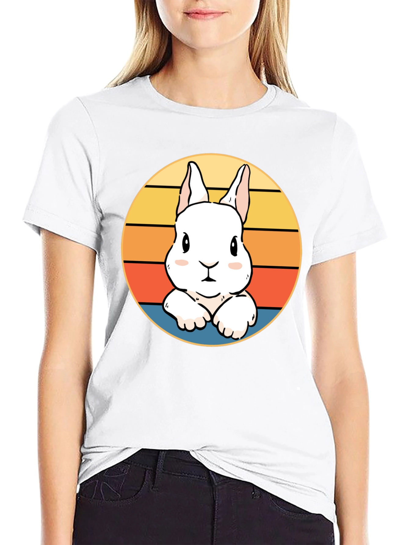Cute Bunny Sunset T-Shirt