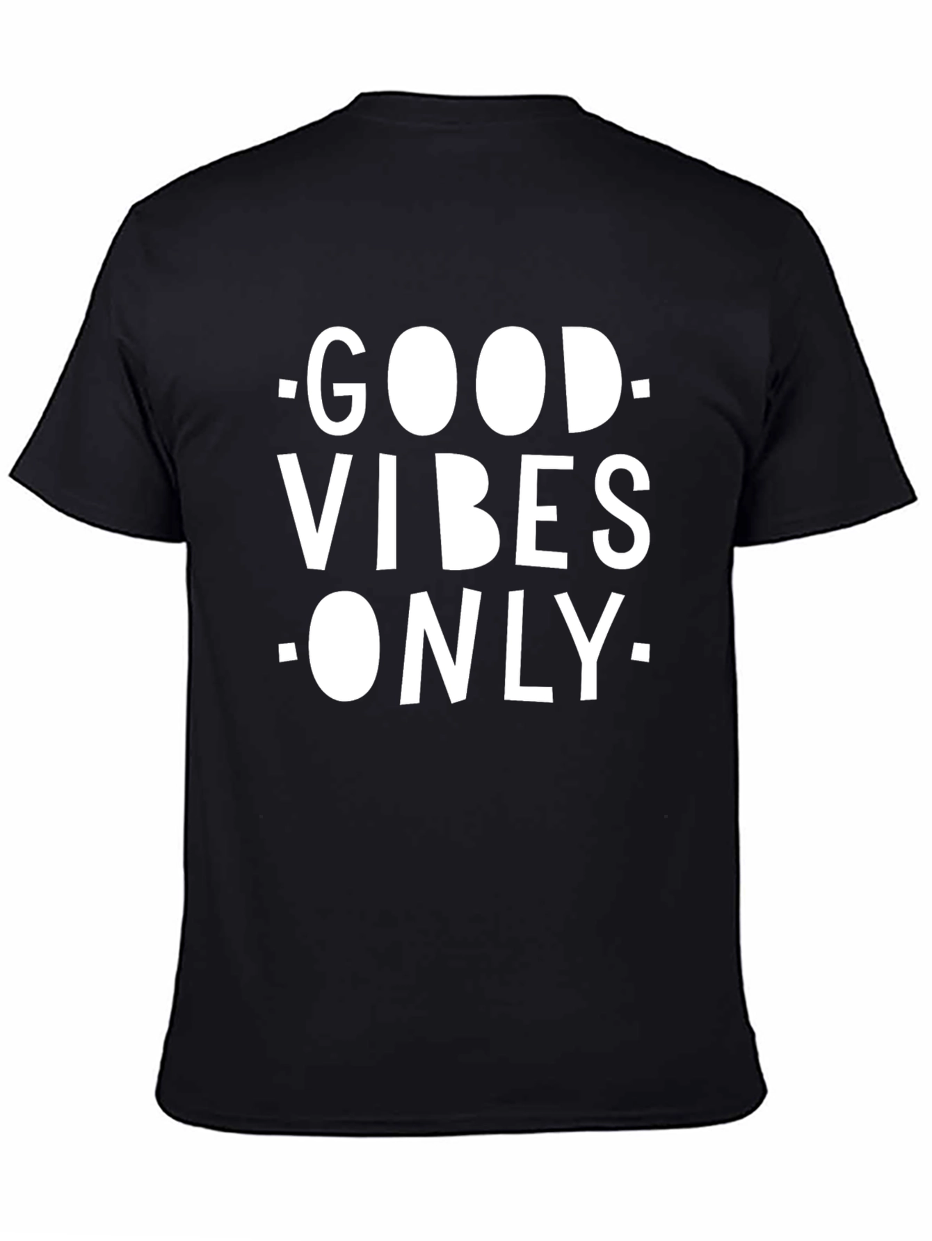 Good Vibes Only Black Graphic T-Shirt