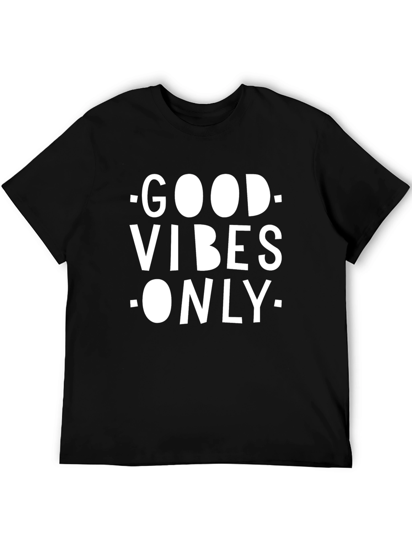 Good Vibes Only Black Graphic T-Shirt