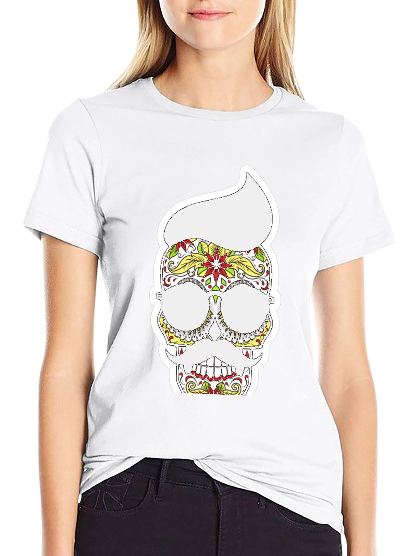 Sugar Skull T-Shirt - Day of the Dead Style