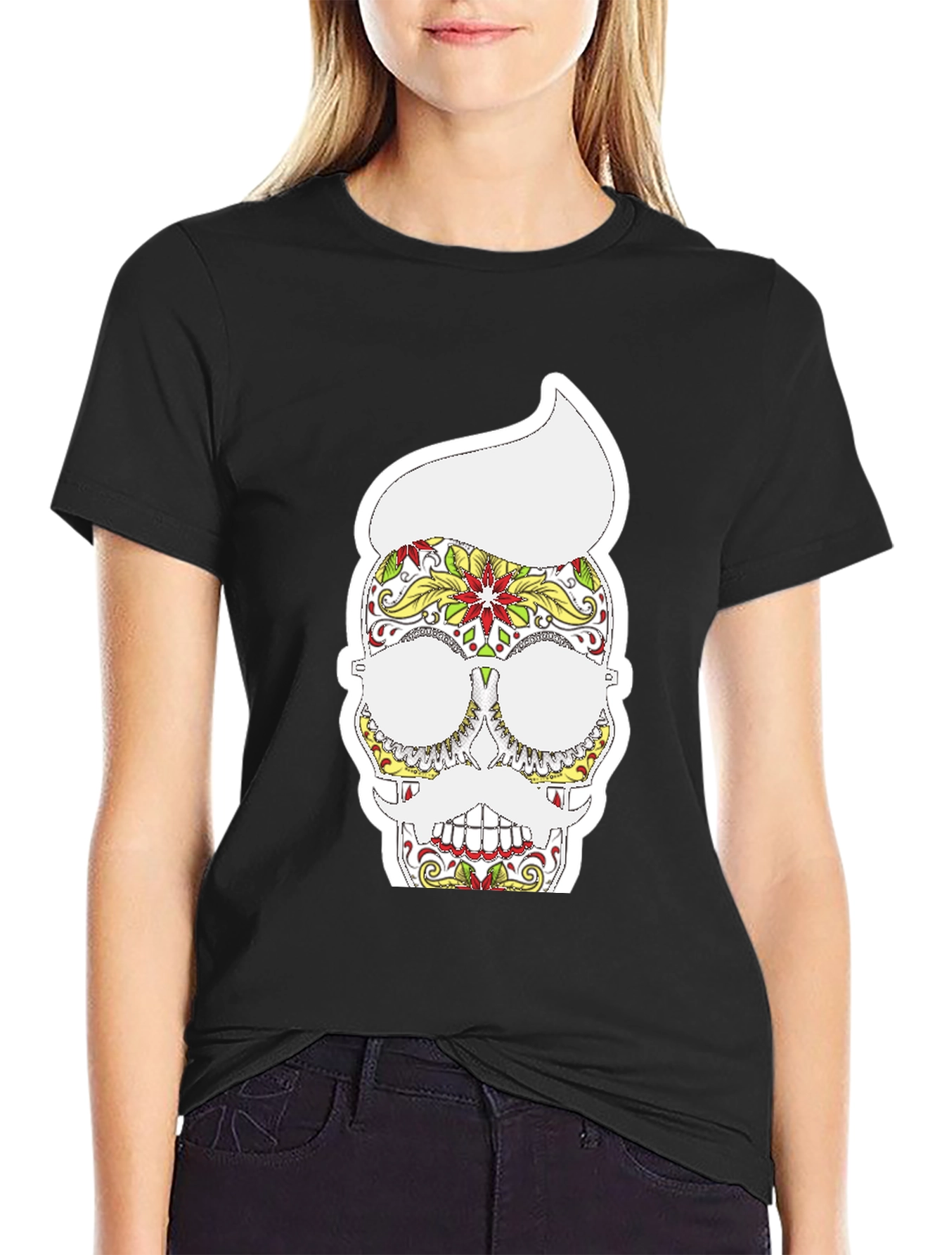 Sugar Skull T-Shirt - Day of the Dead Style