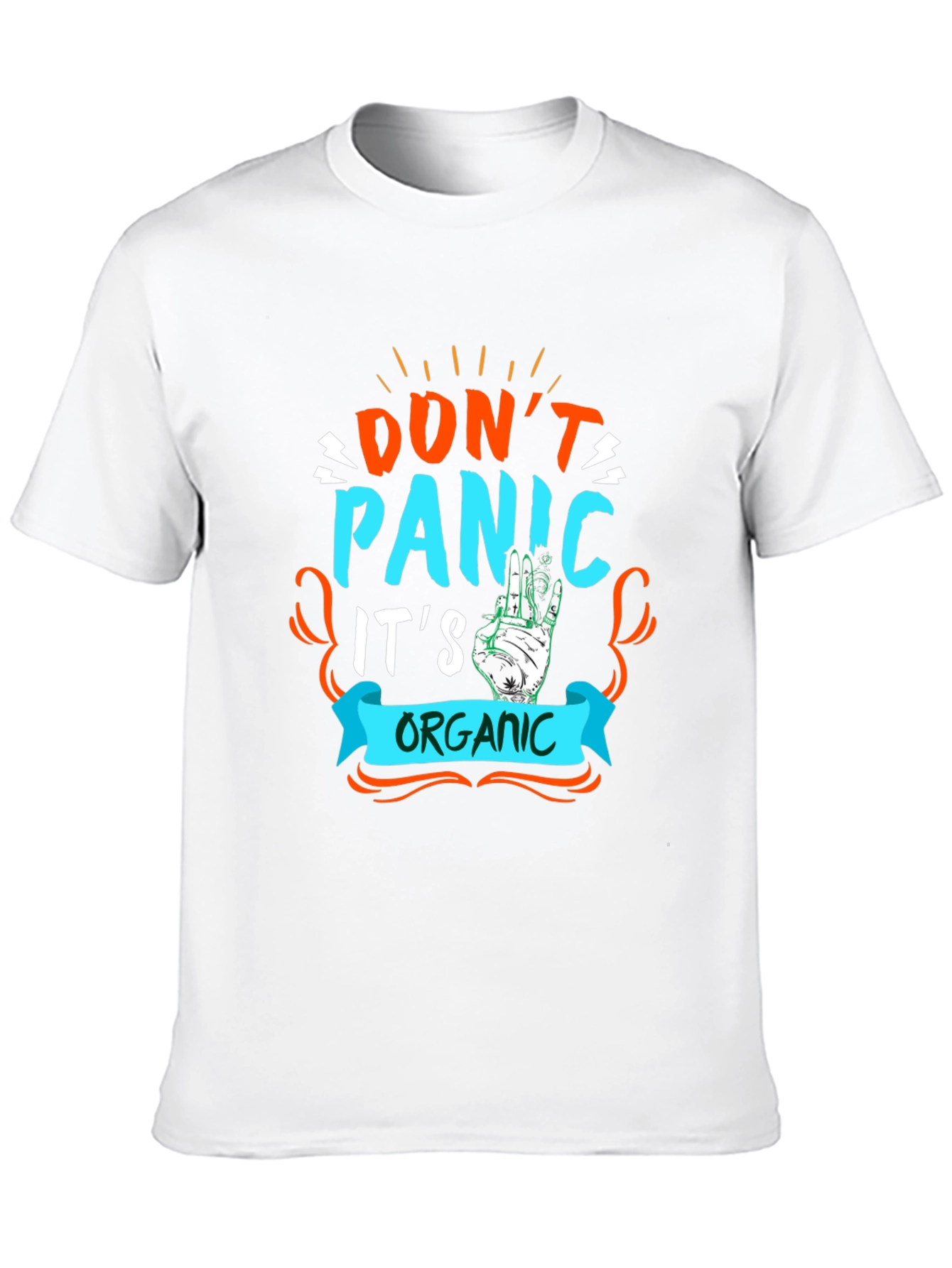 Dont Panic Its Organic Black T-Shirt