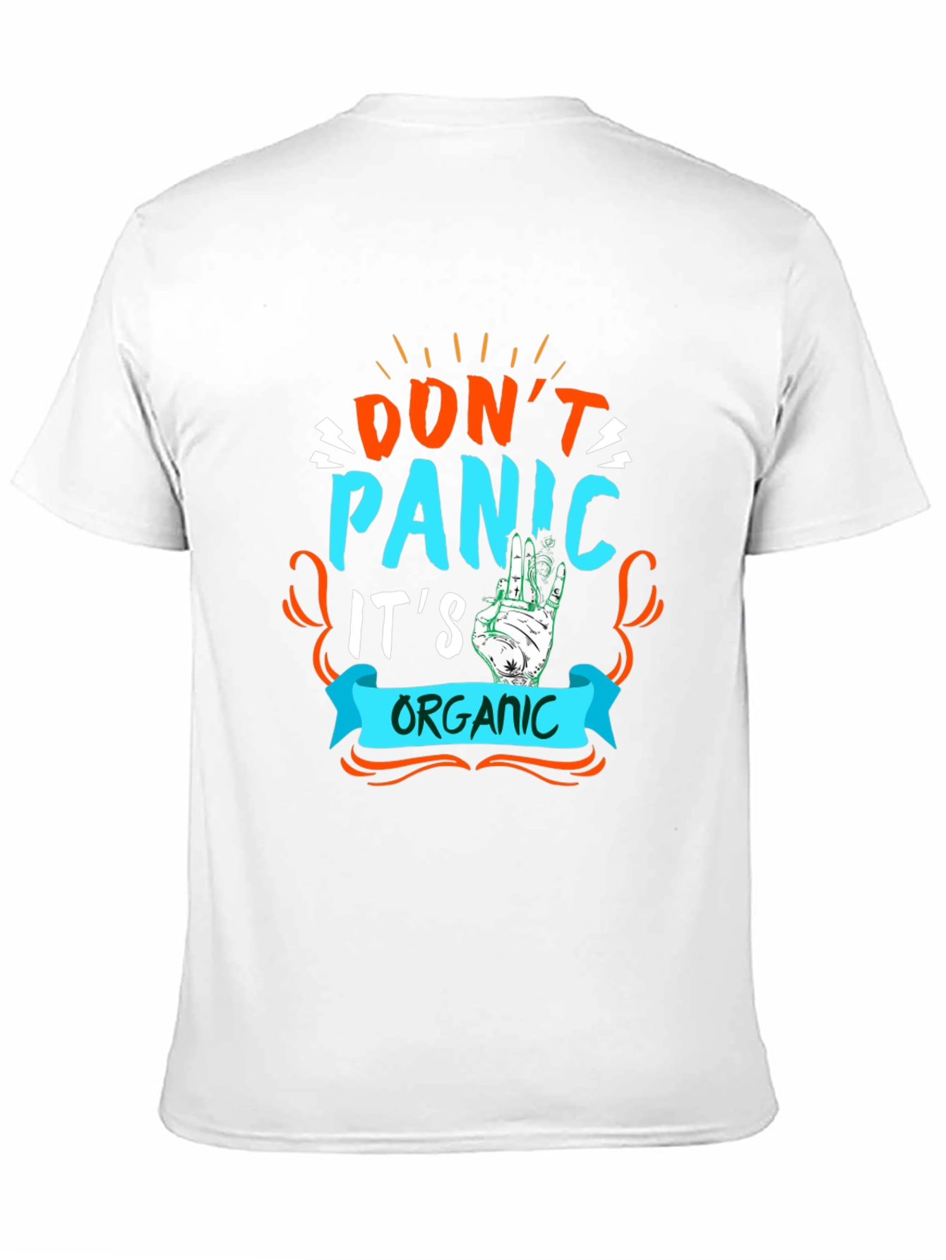 Dont Panic Its Organic Black T-Shirt