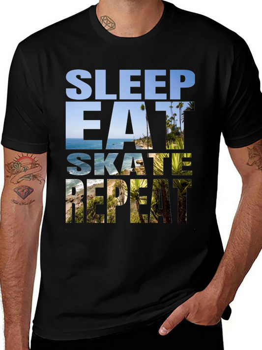 Sleep Eat Skate Repeat Graphic Tee