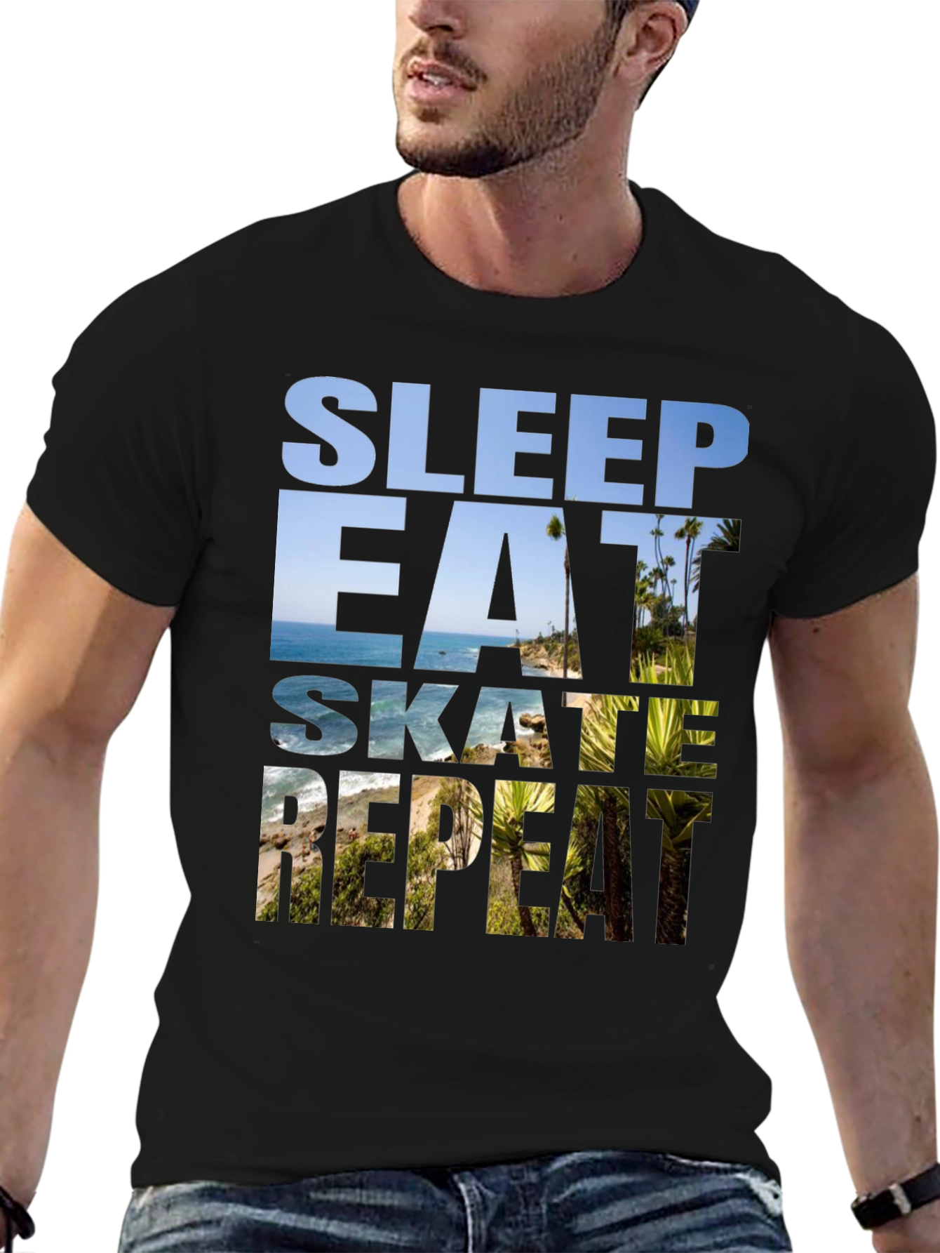 Sleep Eat Skate Repeat Graphic Tee