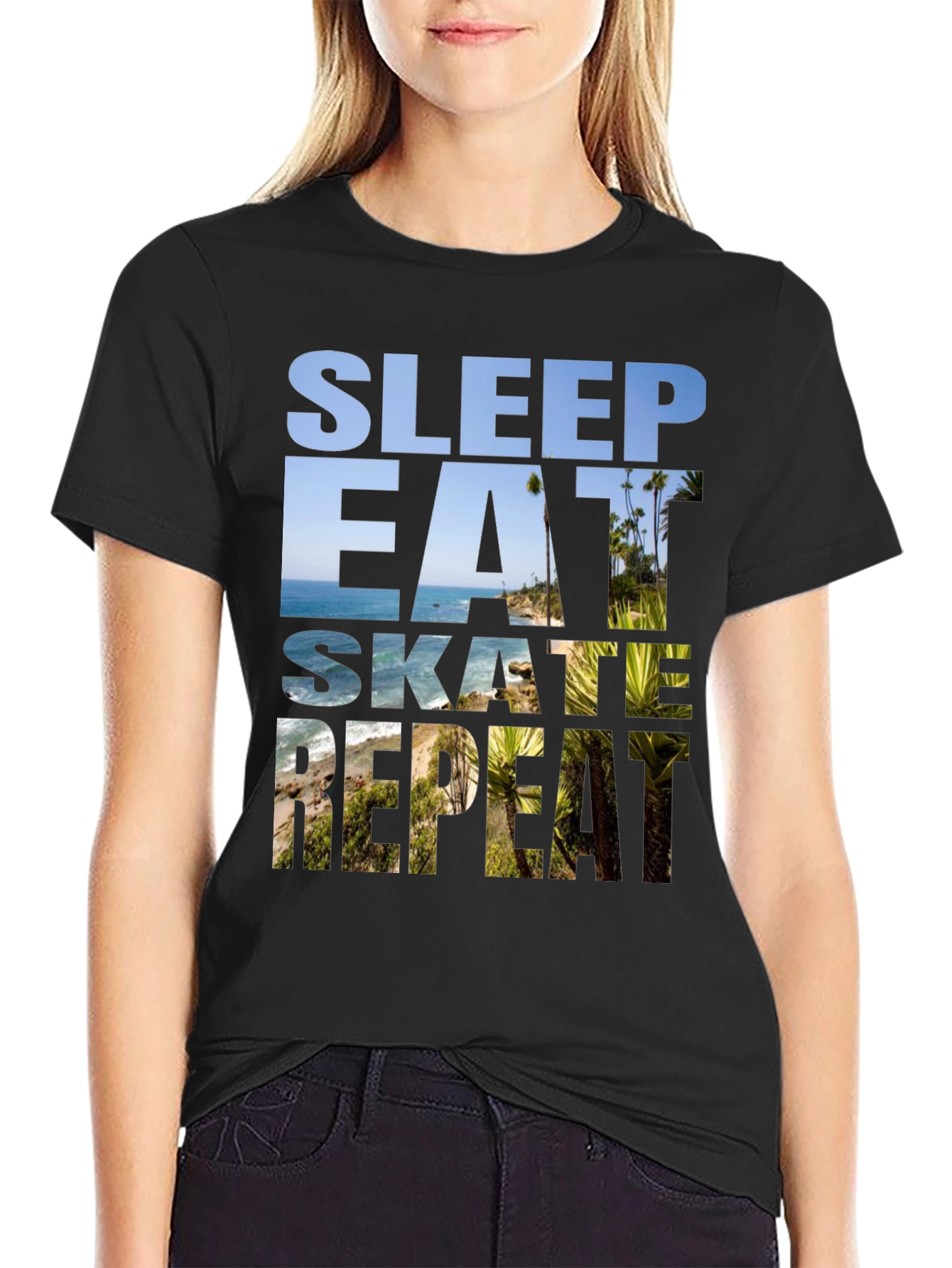 Sleep Eat Skate Repeat Graphic Tee