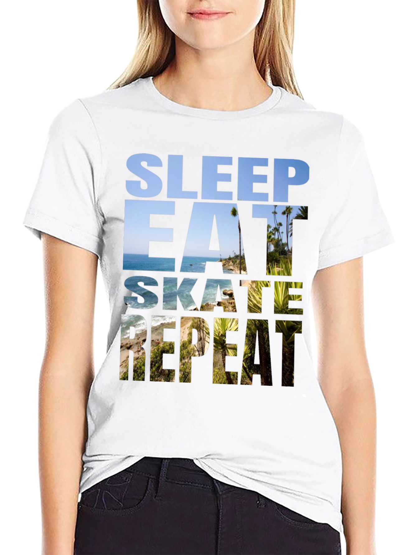 Sleep Eat Skate Repeat Graphic Tee