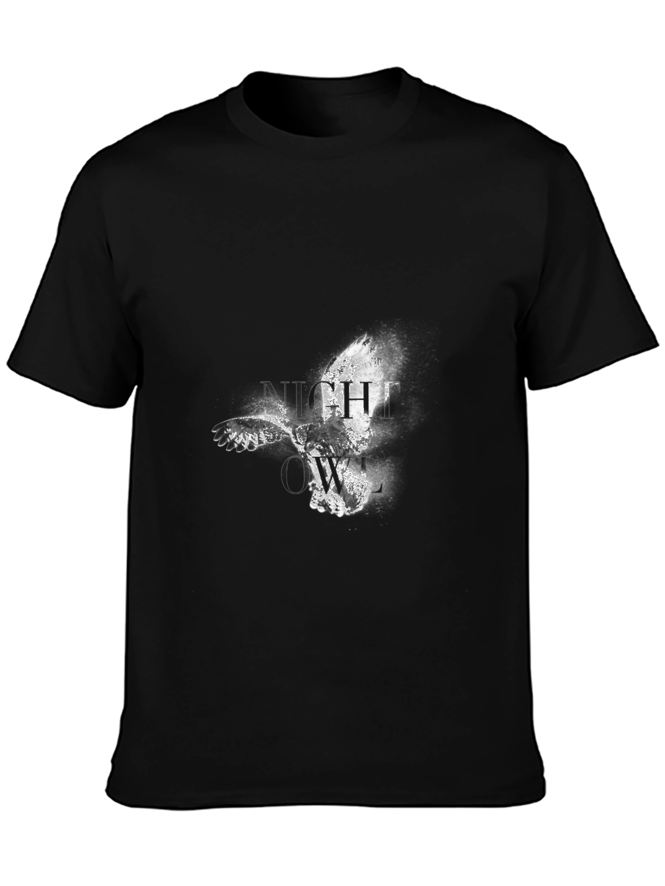 Night Owl Graphic Black T-Shirt