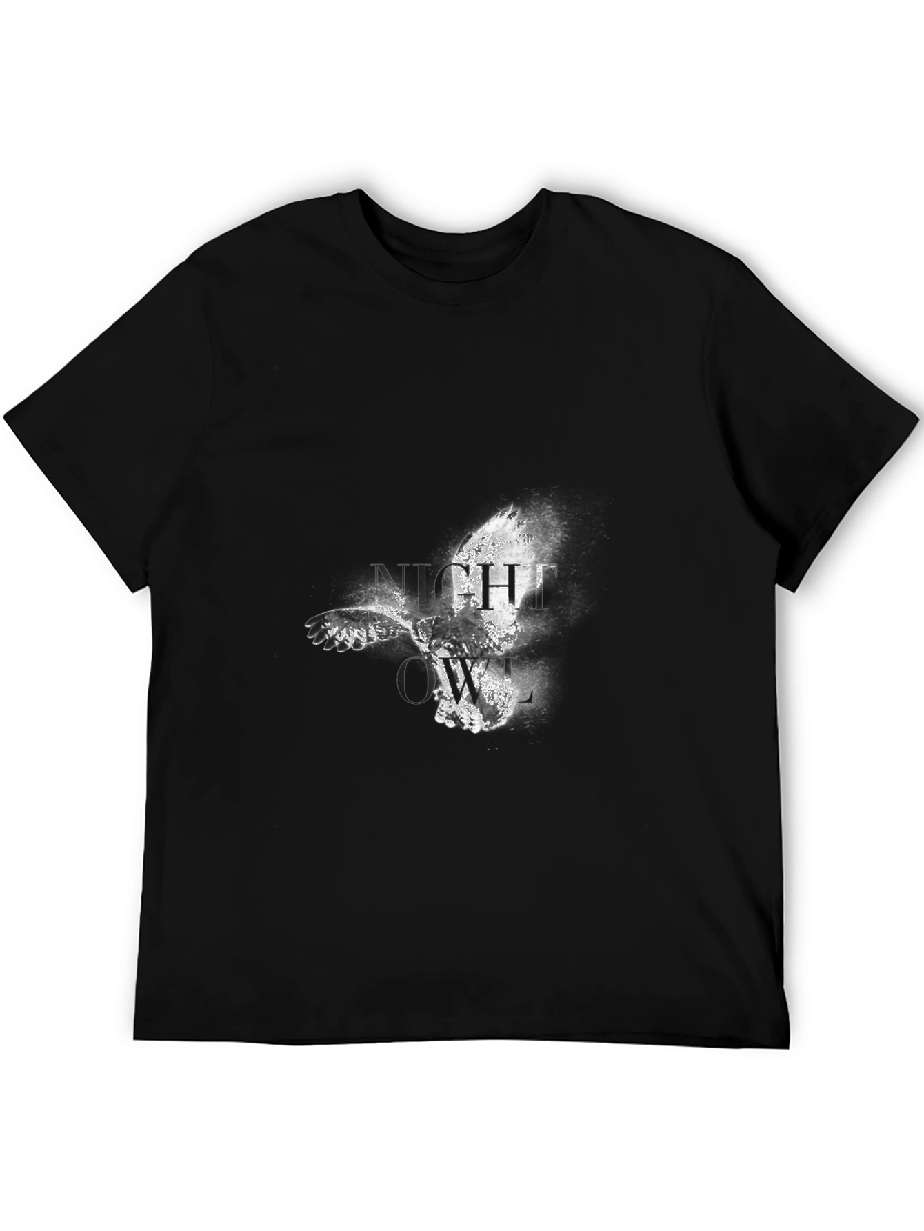 Night Owl Graphic Black T-Shirt