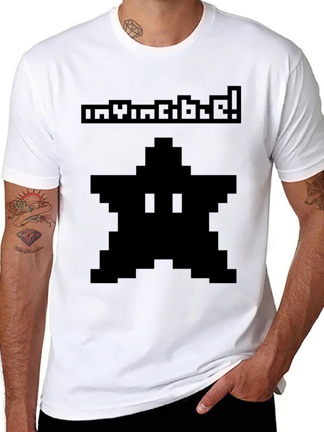 Invincible Star Power-Up Black T-Shirt