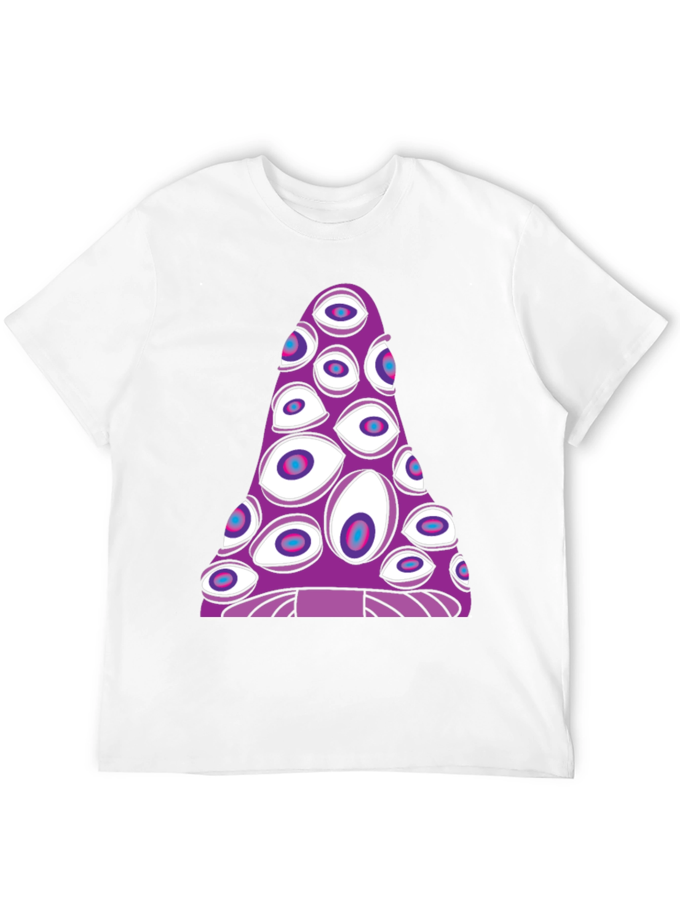 Eye-Catching Trippy Mushroom Graphic Tee