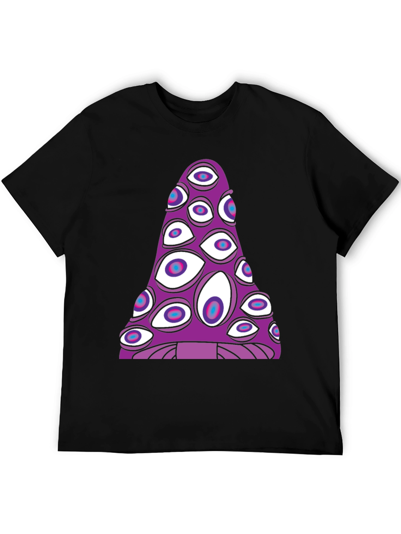 Eye-Catching Trippy Mushroom Graphic Tee