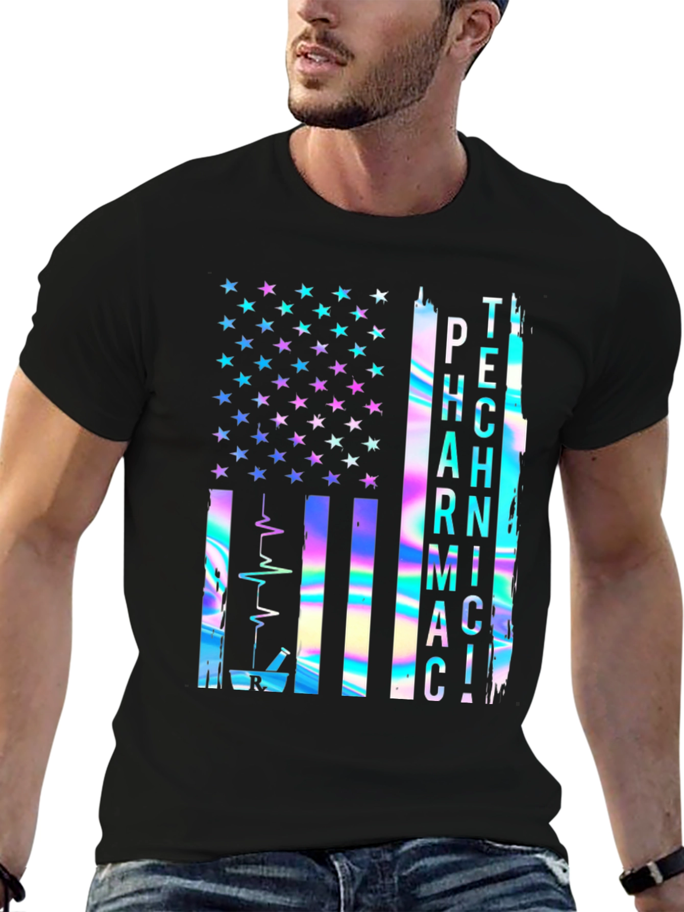 Pharmacy Technician Flag T-Shirt
