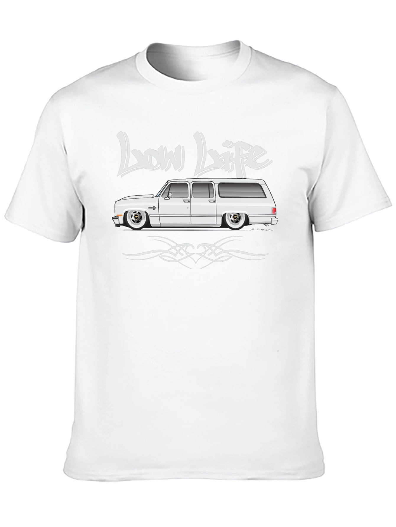 Low Life Car Graphic Black T-Shirt