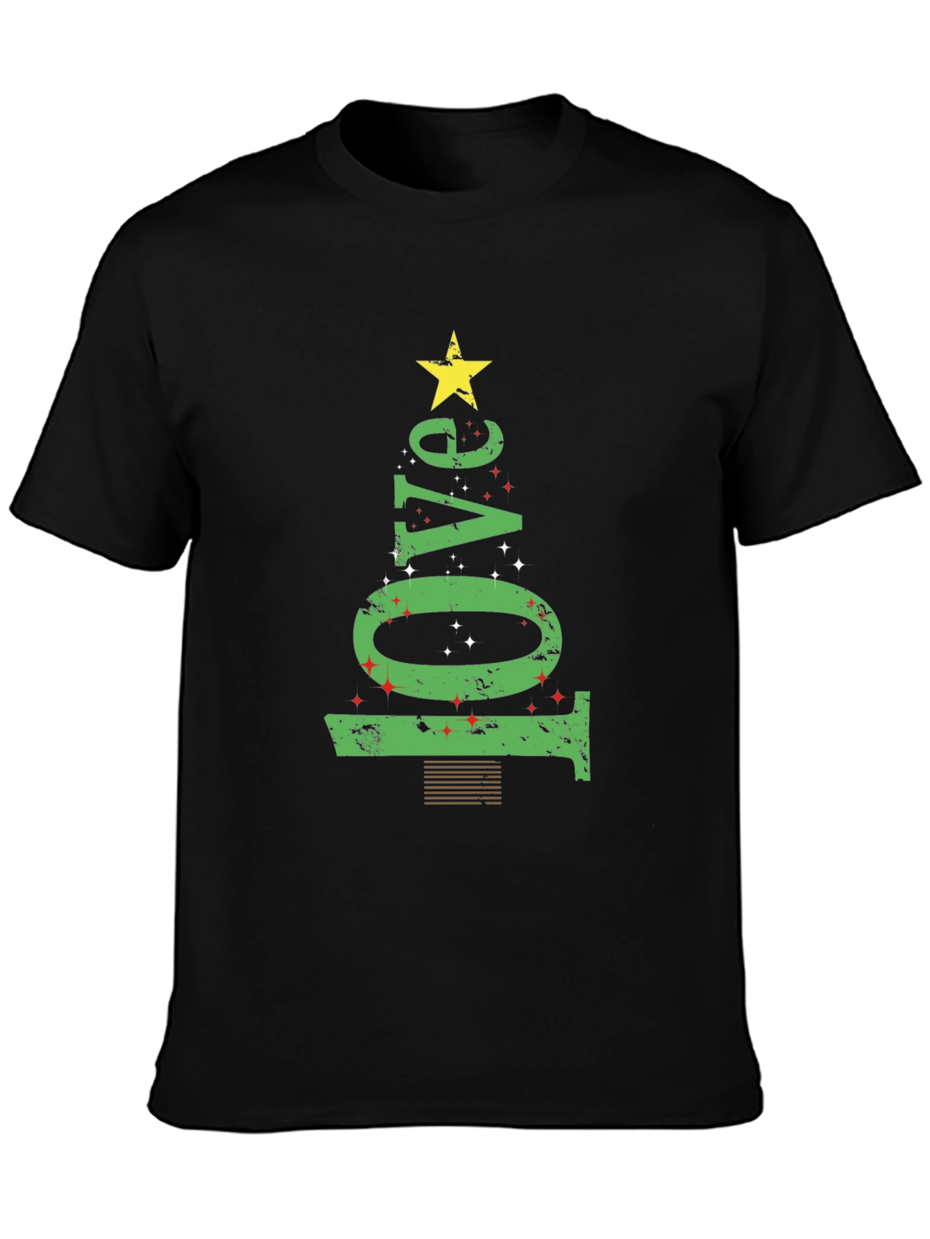 Love Christmas Tree Graphic Tee - Holiday Spirit