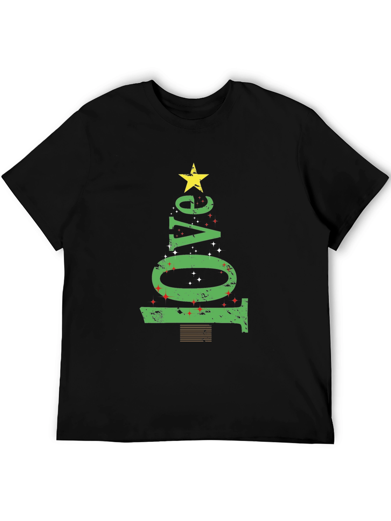 Love Christmas Tree Graphic Tee - Holiday Spirit