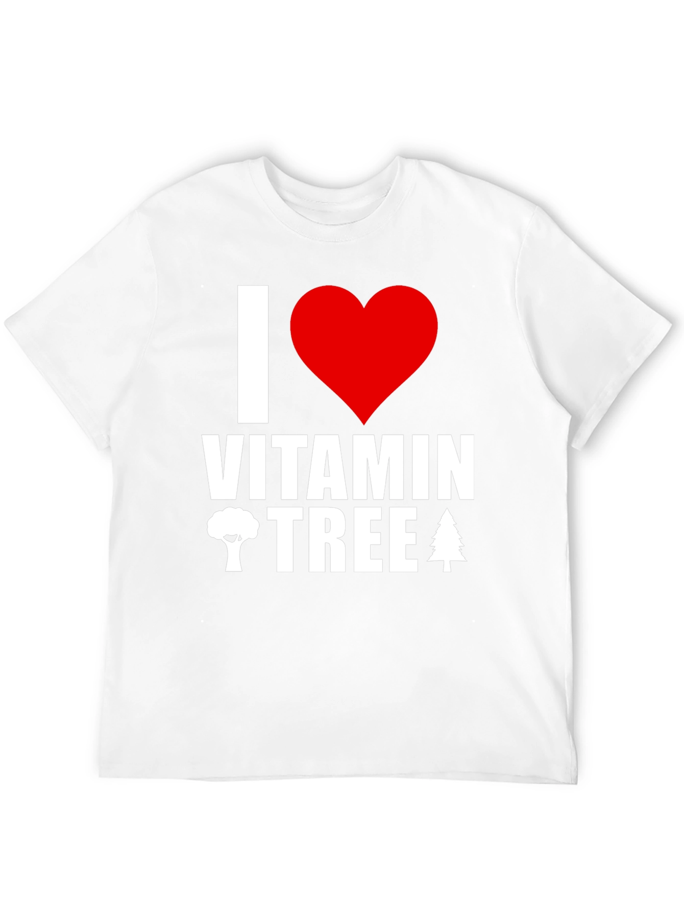 I Heart Vitamin Tree Graphic Tee - Black T-Shirt