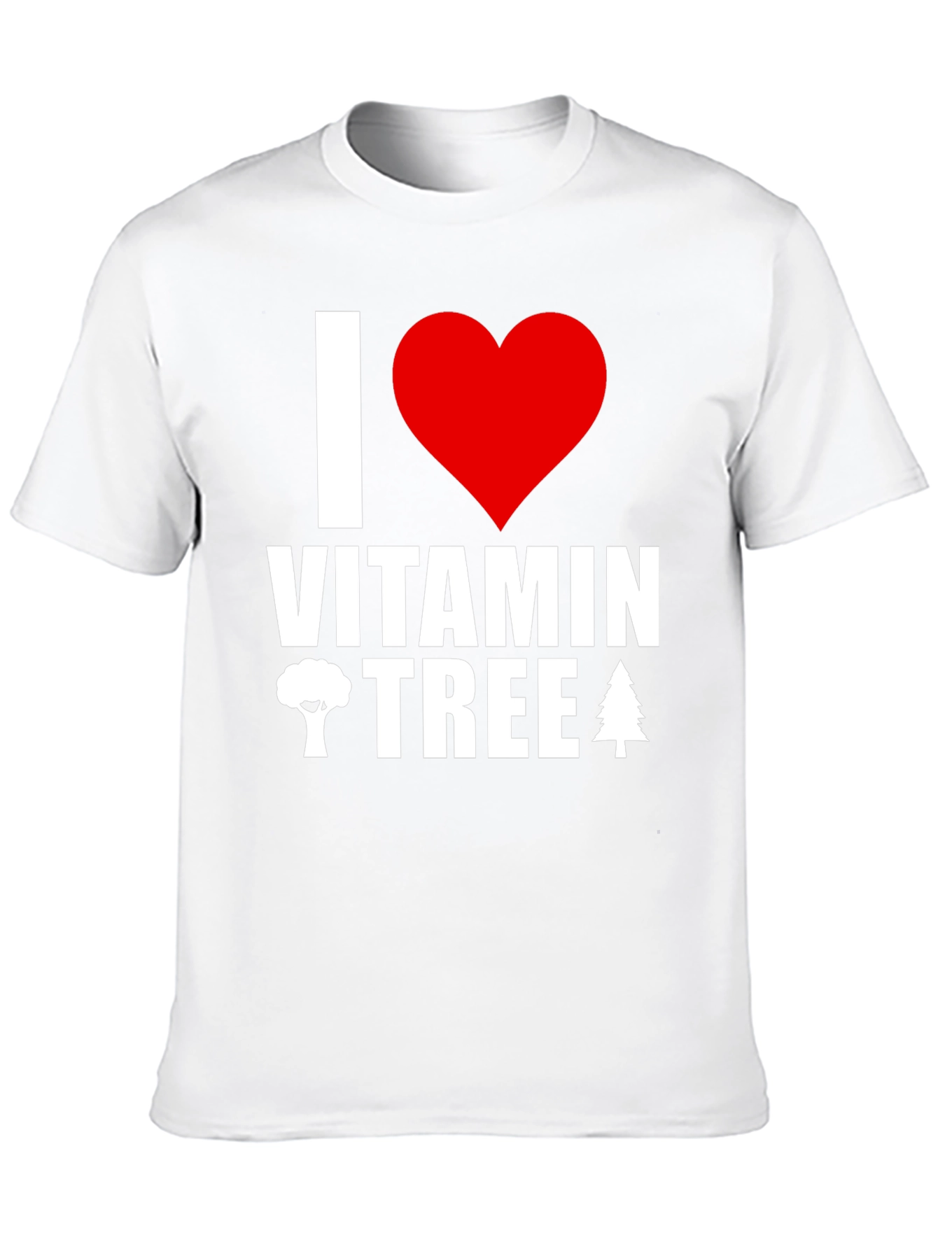 I Heart Vitamin Tree Graphic Tee - Black T-Shirt