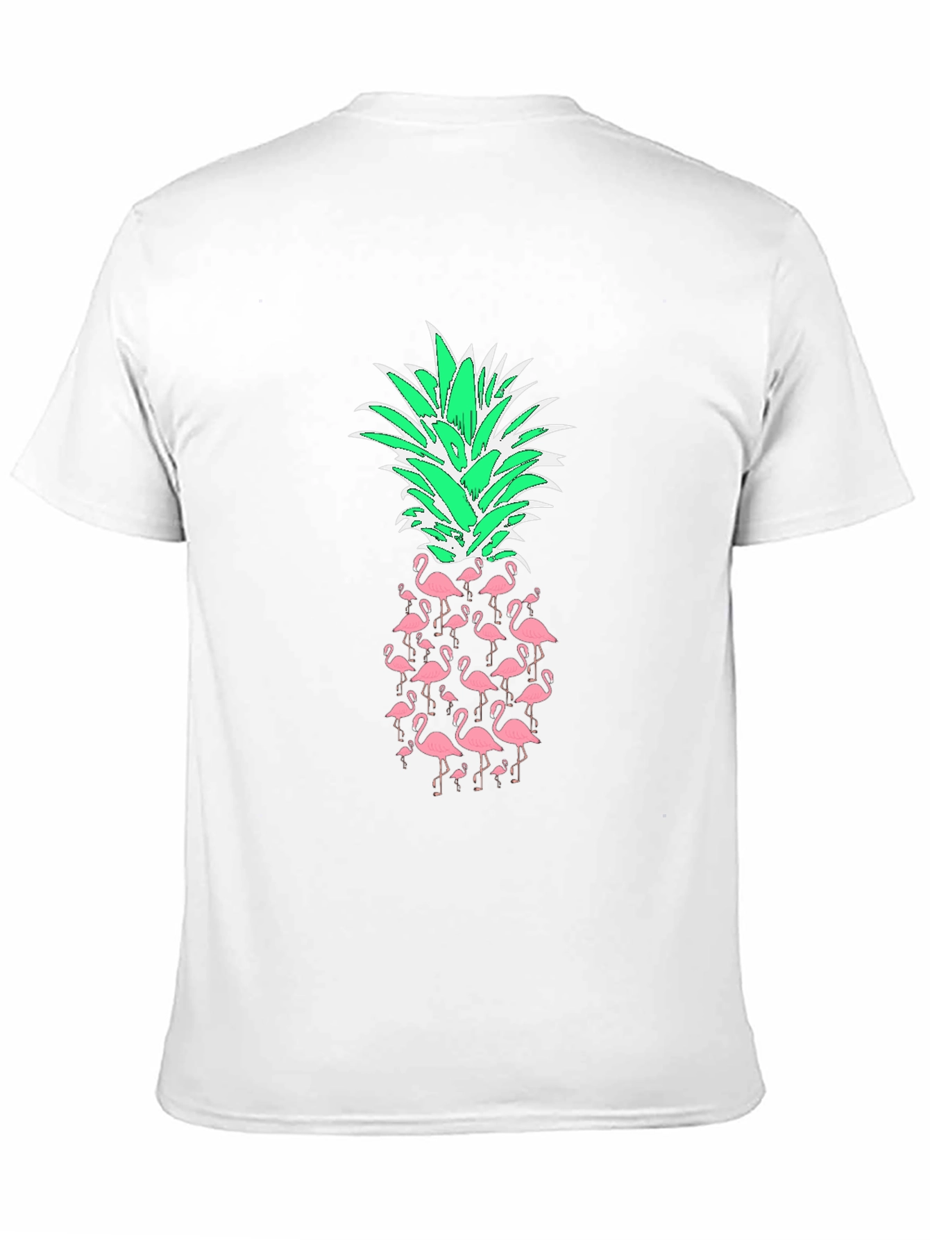 Flamingo Pineapple Graphic Tee - Tropical Style