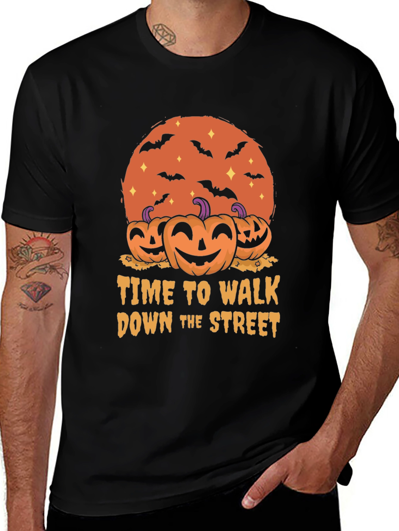 Halloween T-Shirt: Time to Walk Down the Street