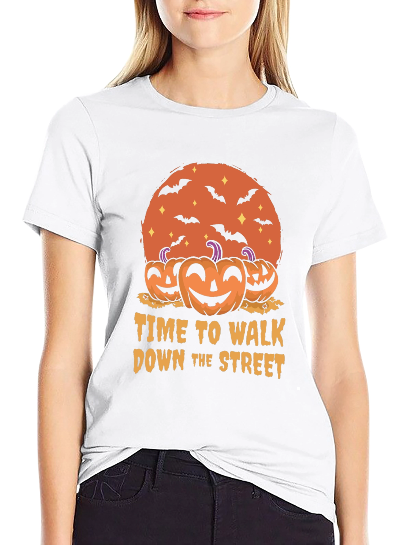 Halloween T-Shirt: Time to Walk Down the Street