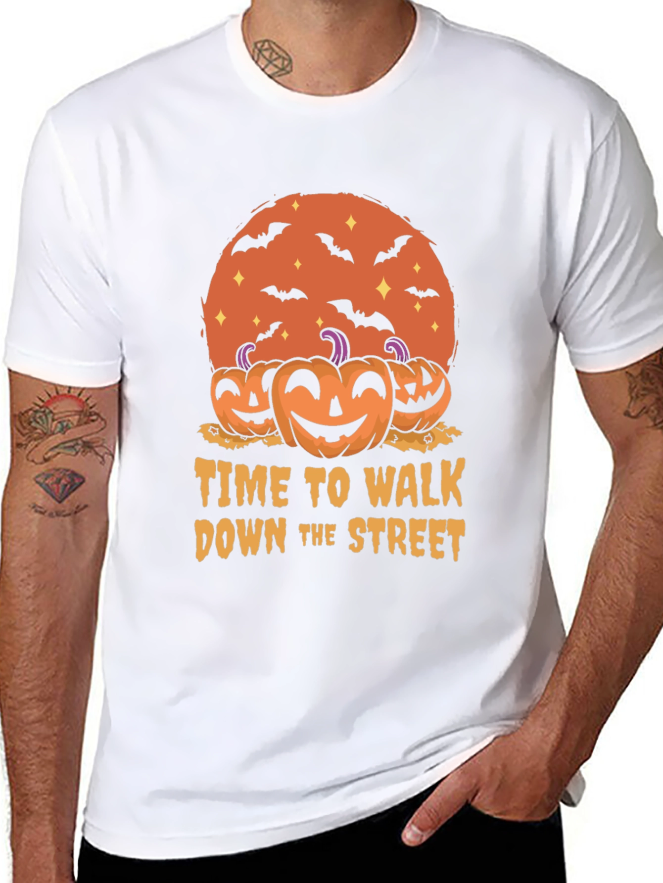 Halloween T-Shirt: Time to Walk Down the Street
