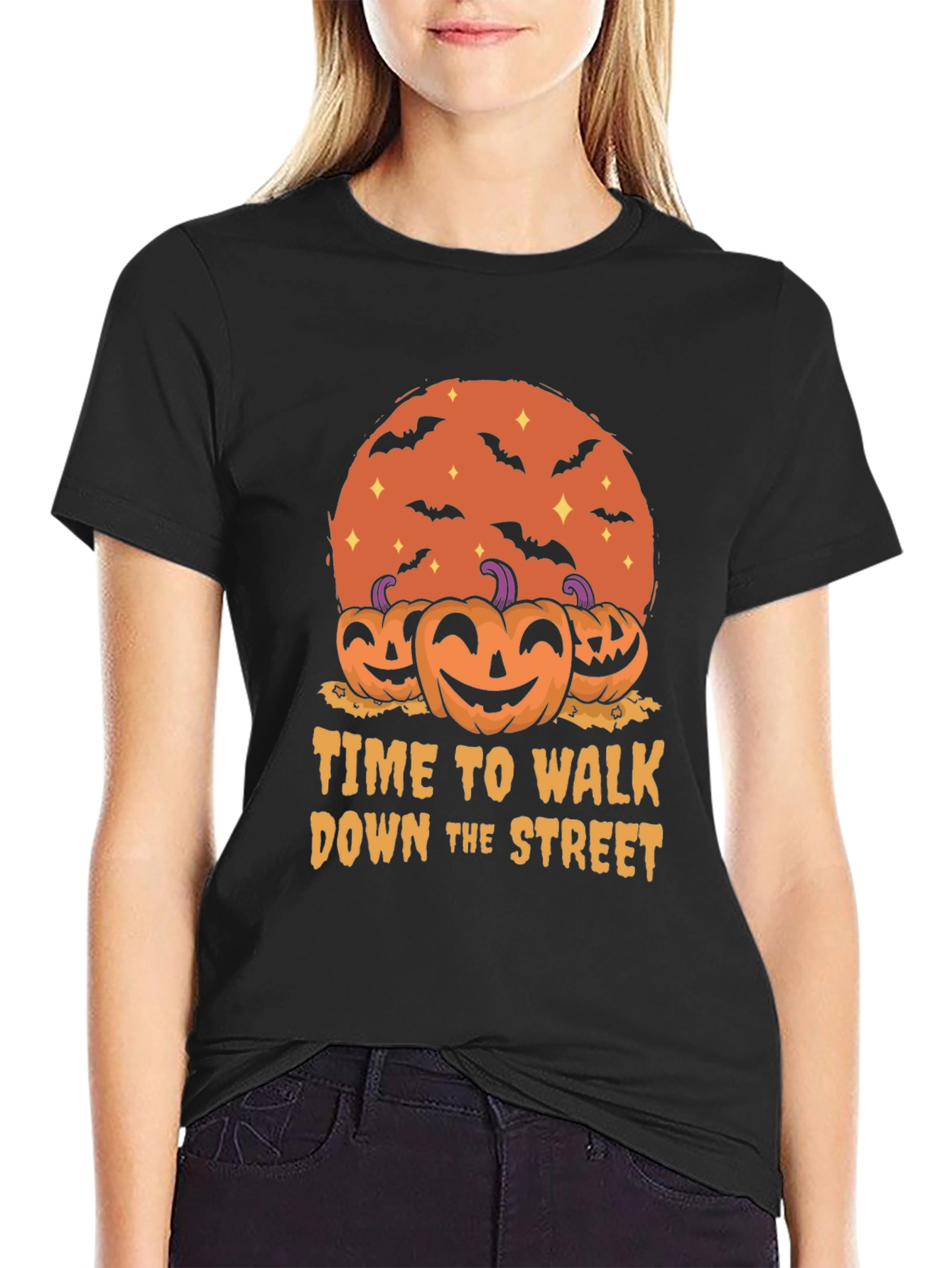 Halloween T-Shirt: Time to Walk Down the Street