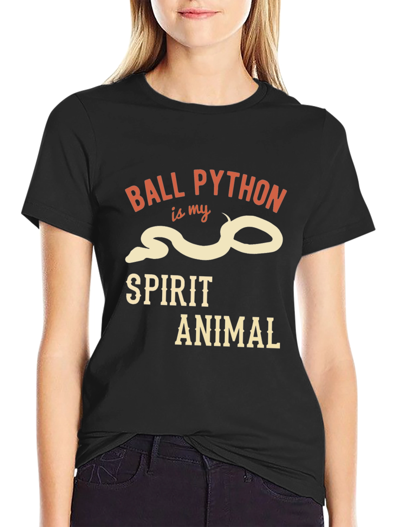 Ball Python Spirit Animal Graphic T-Shirt