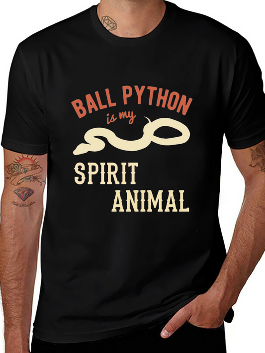 Ball Python Spirit Animal Graphic T-Shirt