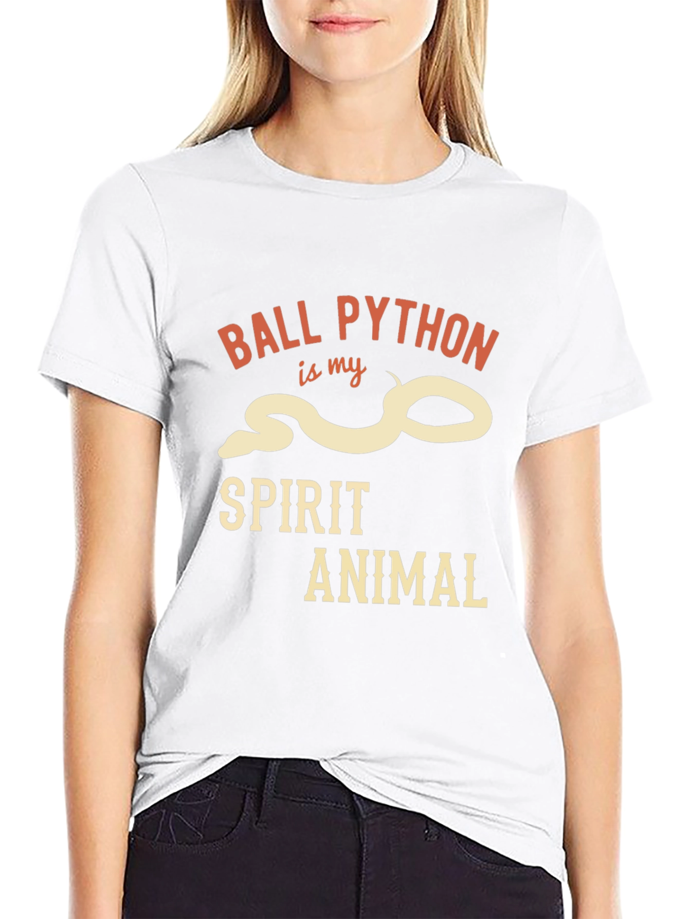Ball Python Spirit Animal Graphic T-Shirt