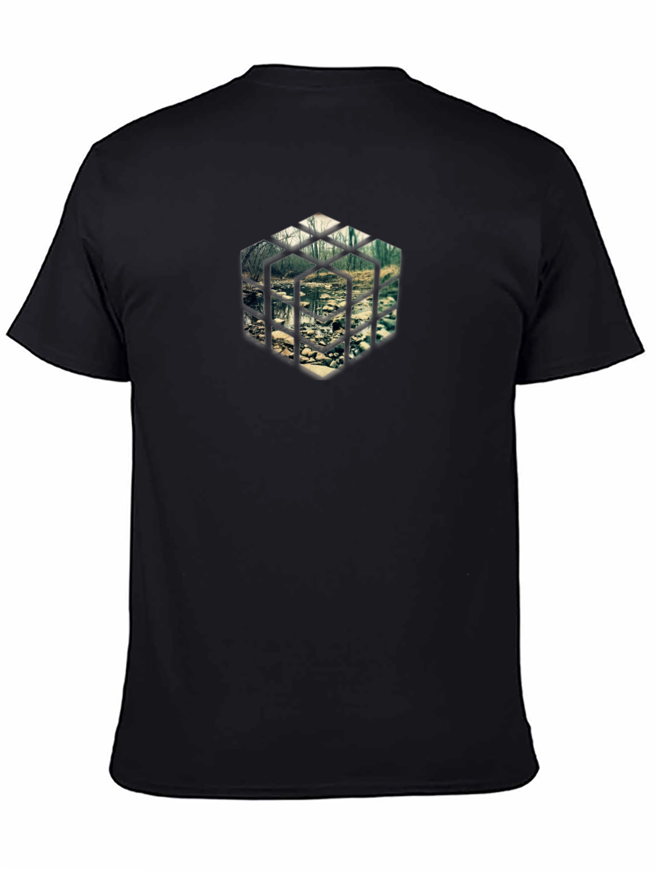 Geometric Nature Scene Tee