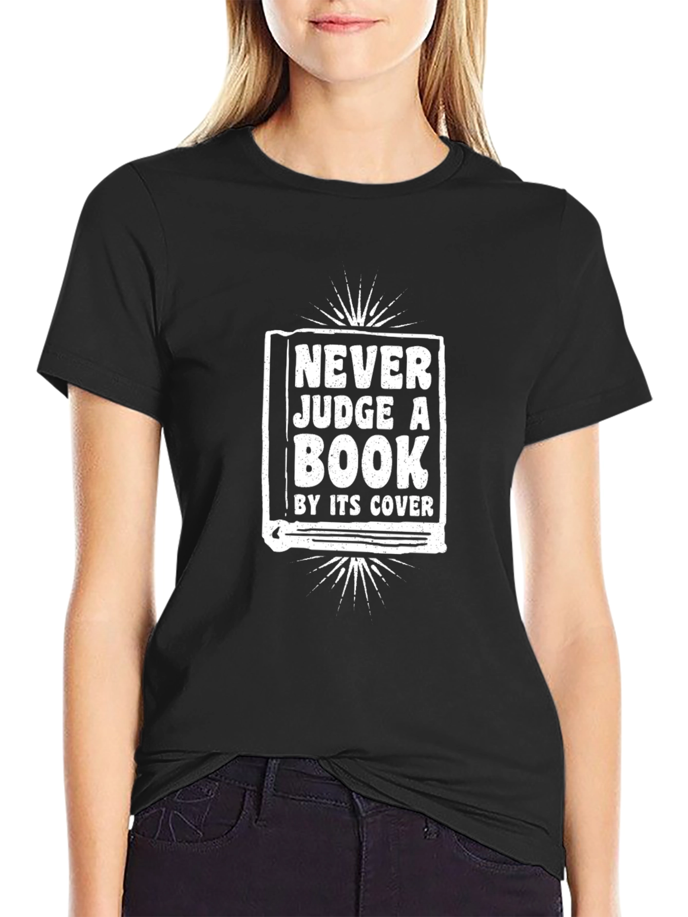 Never Judge A Book By Its Cover Graphic T-Shirt