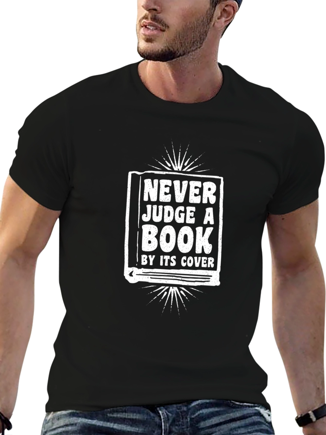 Never Judge A Book By Its Cover Graphic T-Shirt