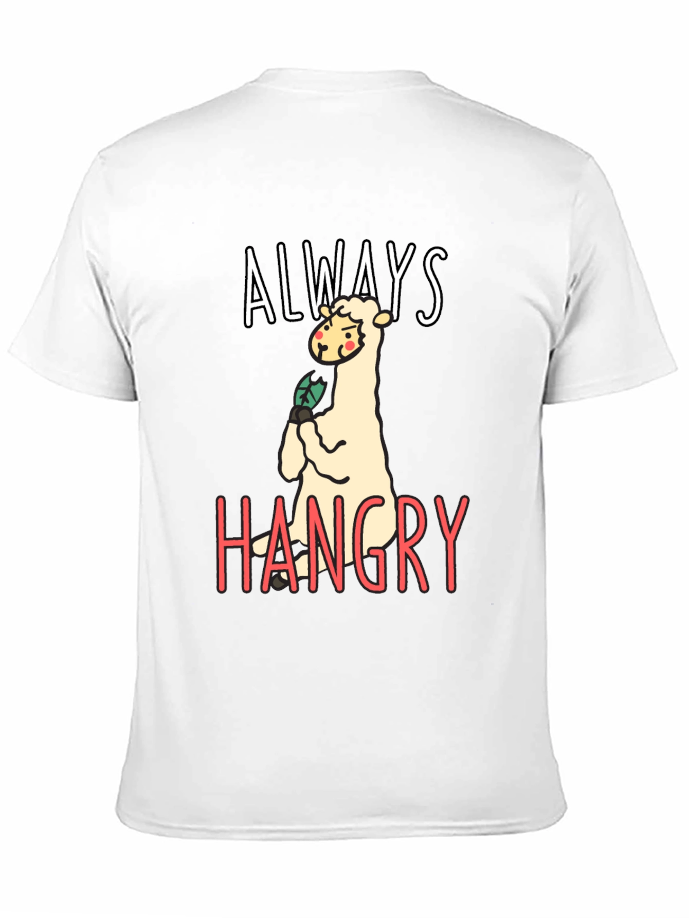 Hangry Llama Graphic Tee - Funny Animal T-Shirt