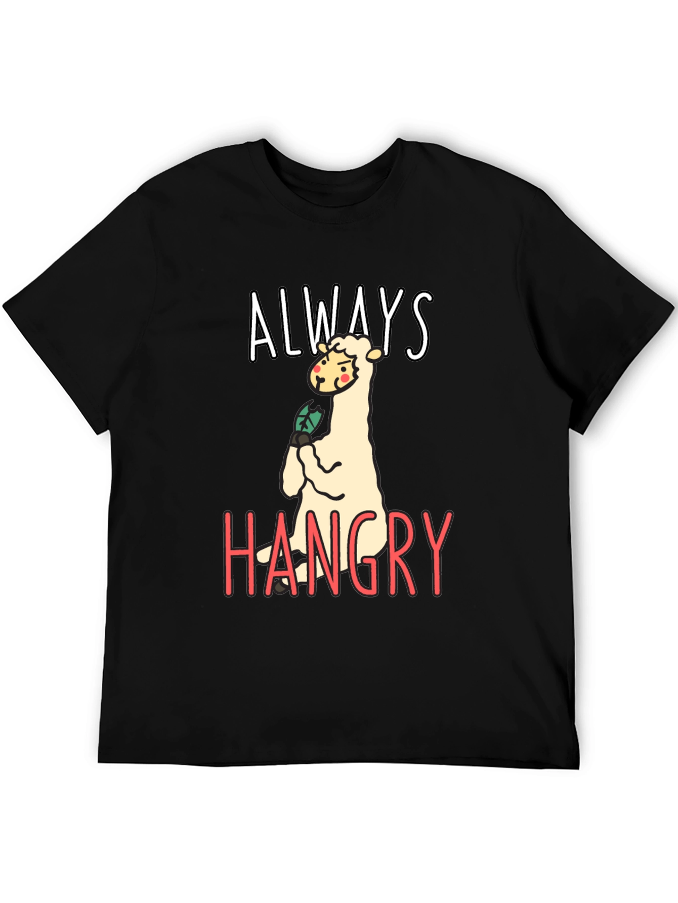 Hangry Llama Graphic Tee - Funny Animal T-Shirt