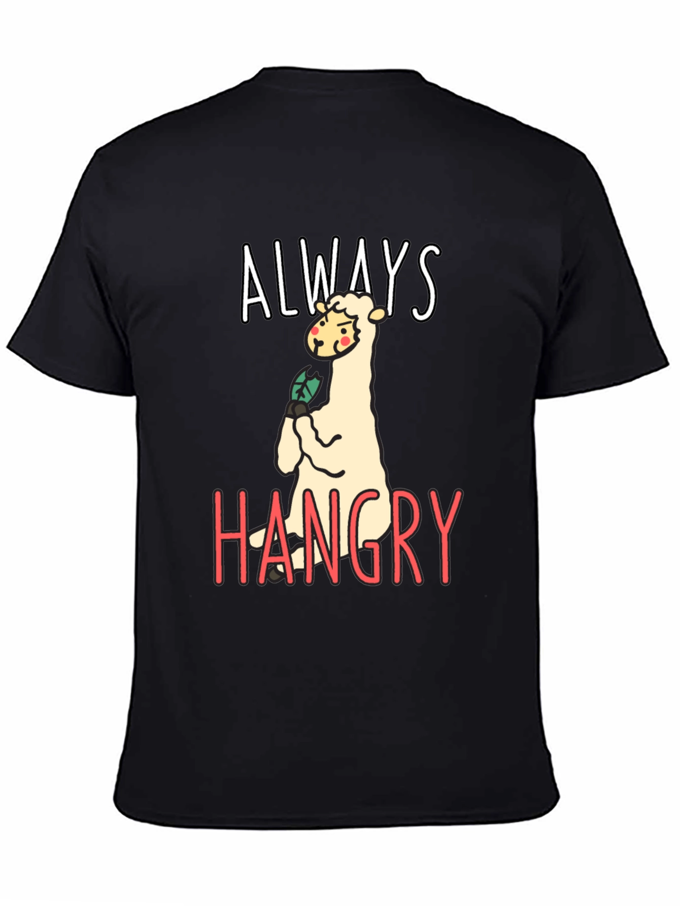 Hangry Llama Graphic Tee - Funny Animal T-Shirt