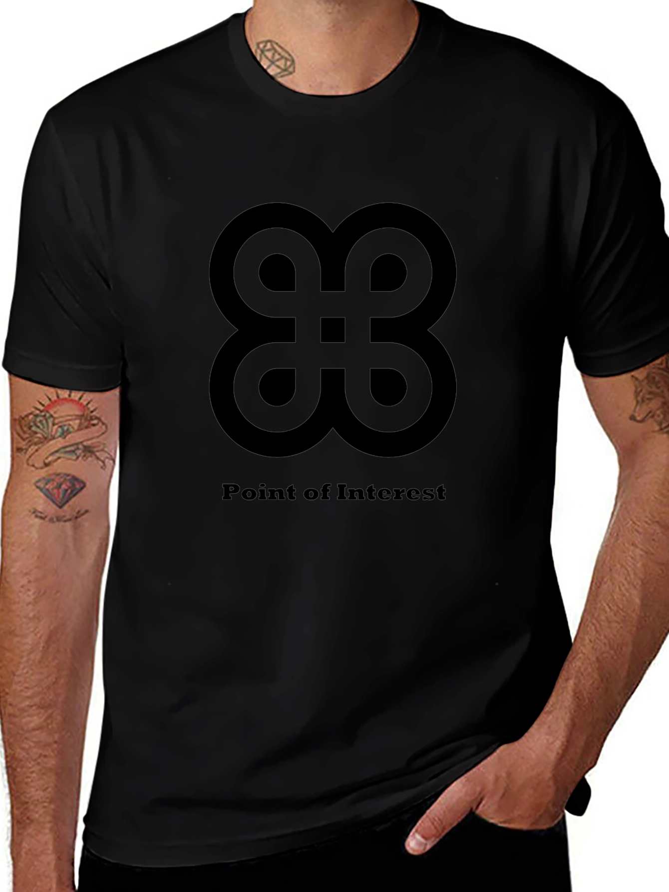 Point of Interest T-Shirt - Black Ctrl Symbol Tee