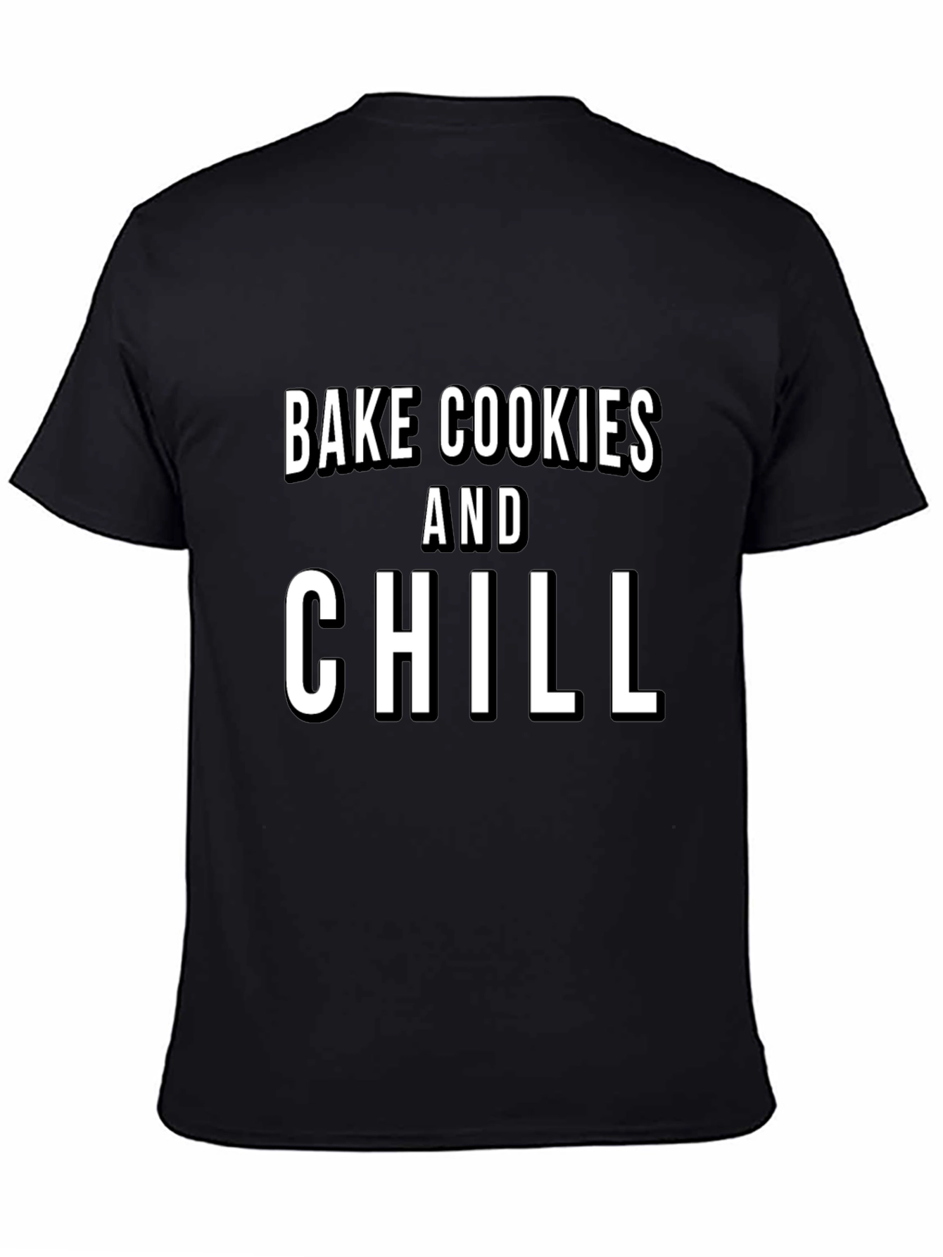 Bake Cookies & Chill Graphic Tee - Black
